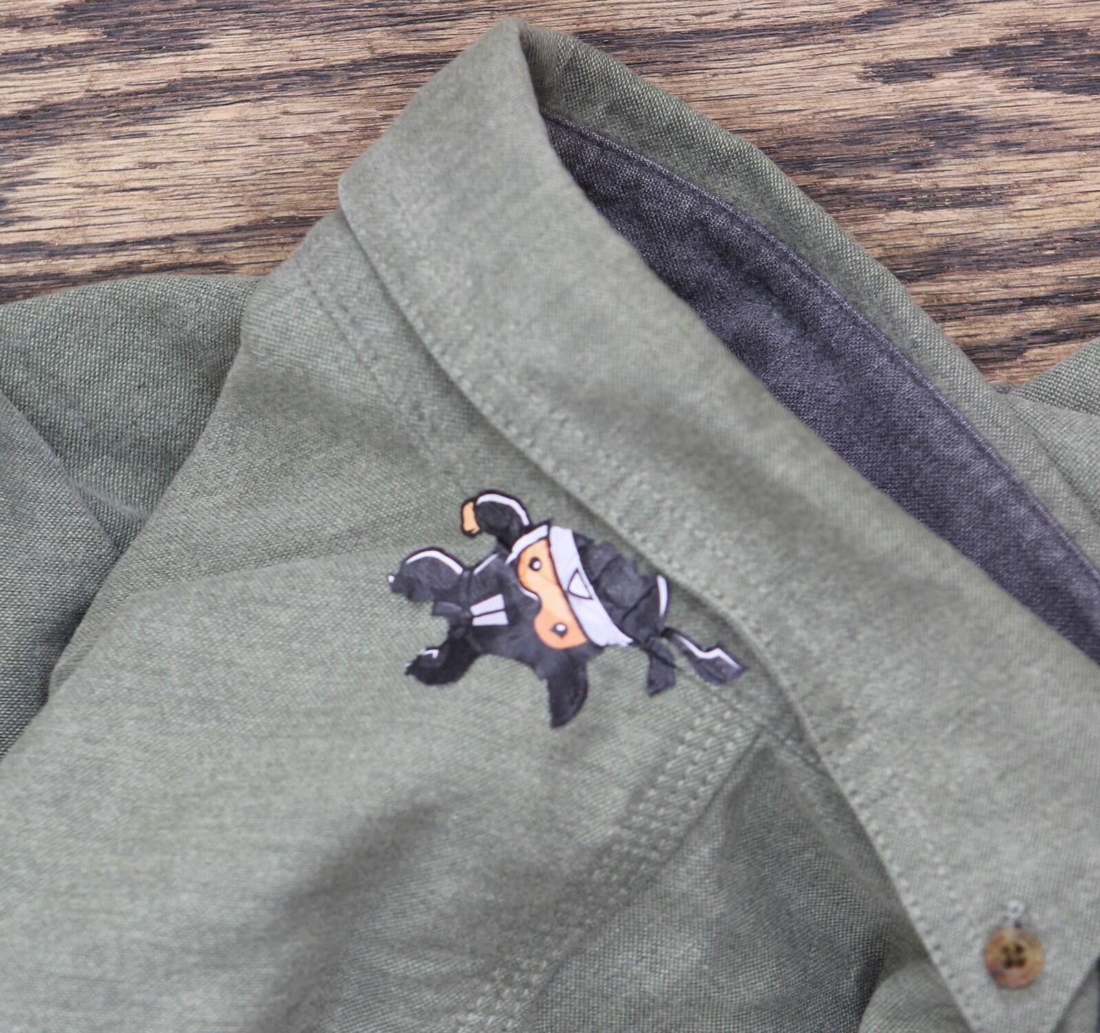 Woolrich Woolen Mills Woolrich Vintage Long Sleeve Cotton Button Up Shirt Green M Size US M / EU 48-50 / 2 - 4 Thumbnail