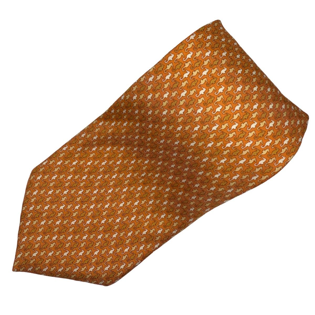 Alfred Dunhill Dunhill London Silk Tie, Orange, Made in Italy, Like New Size ONE SIZE - 2 Thumbnail
