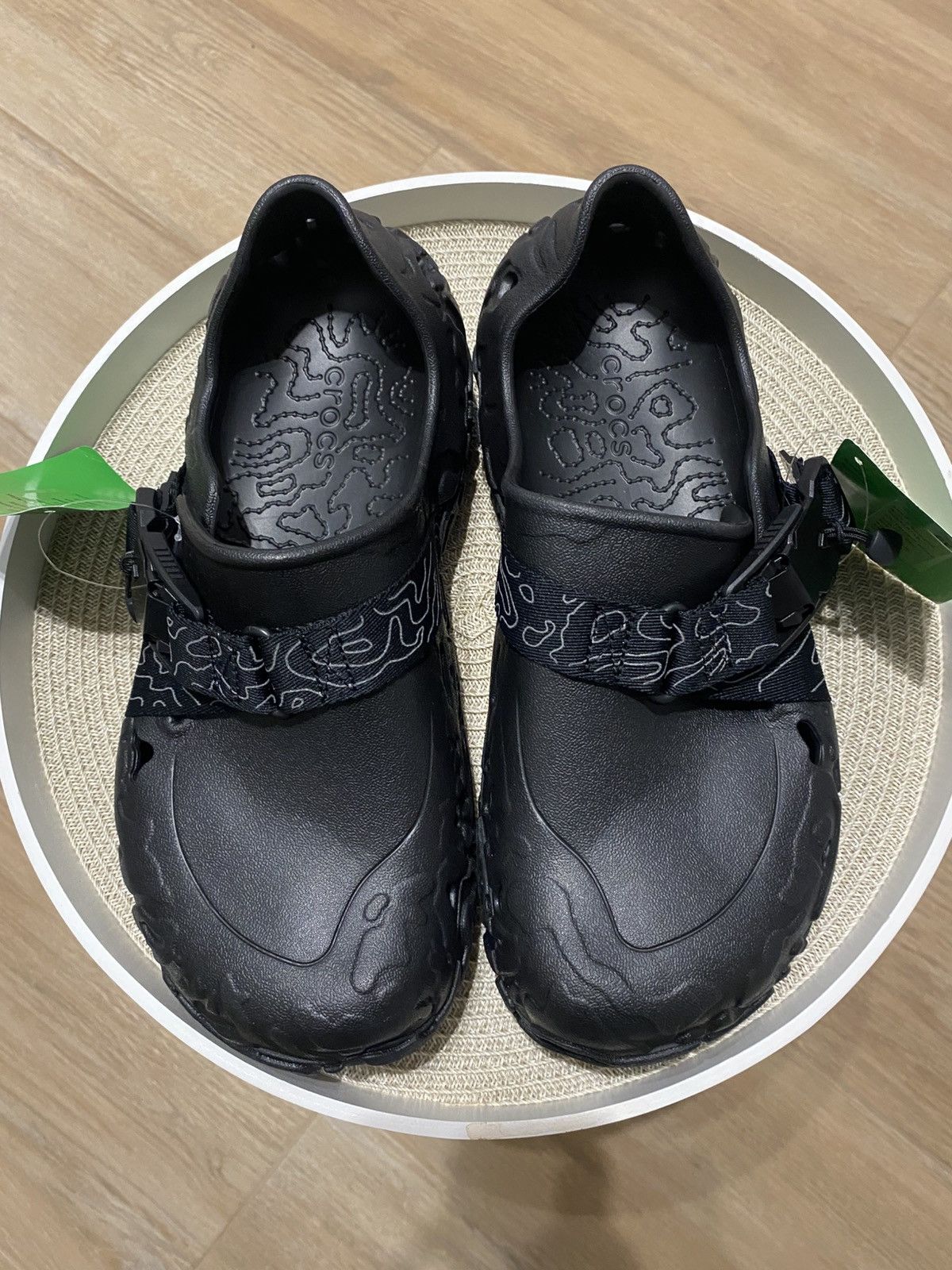 Crocs NWT Crocs All-Terrain Atlas Black Slip on Strap Sandals Size US 9 / EU 42 - 2 Thumbnail