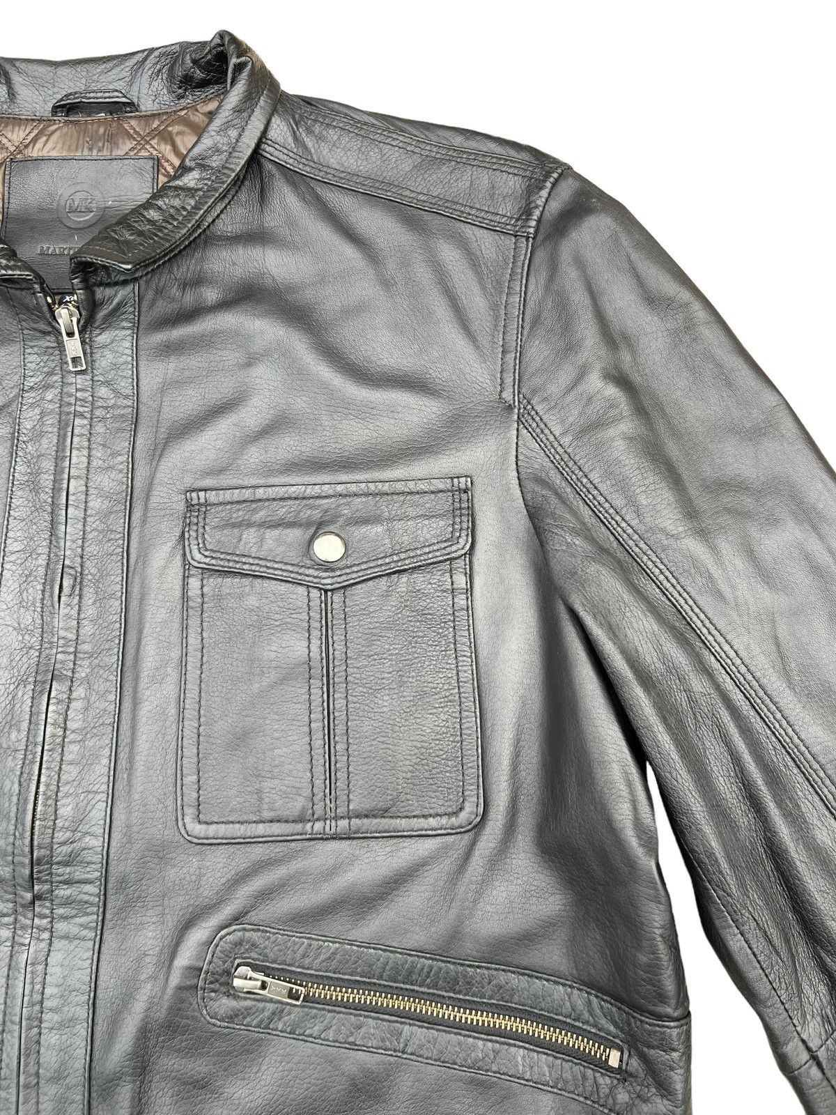 Other Martin Kors MK Napa Leather Lined Coat Jacket Size US XL / EU 56 / 4 - 8 Thumbnail