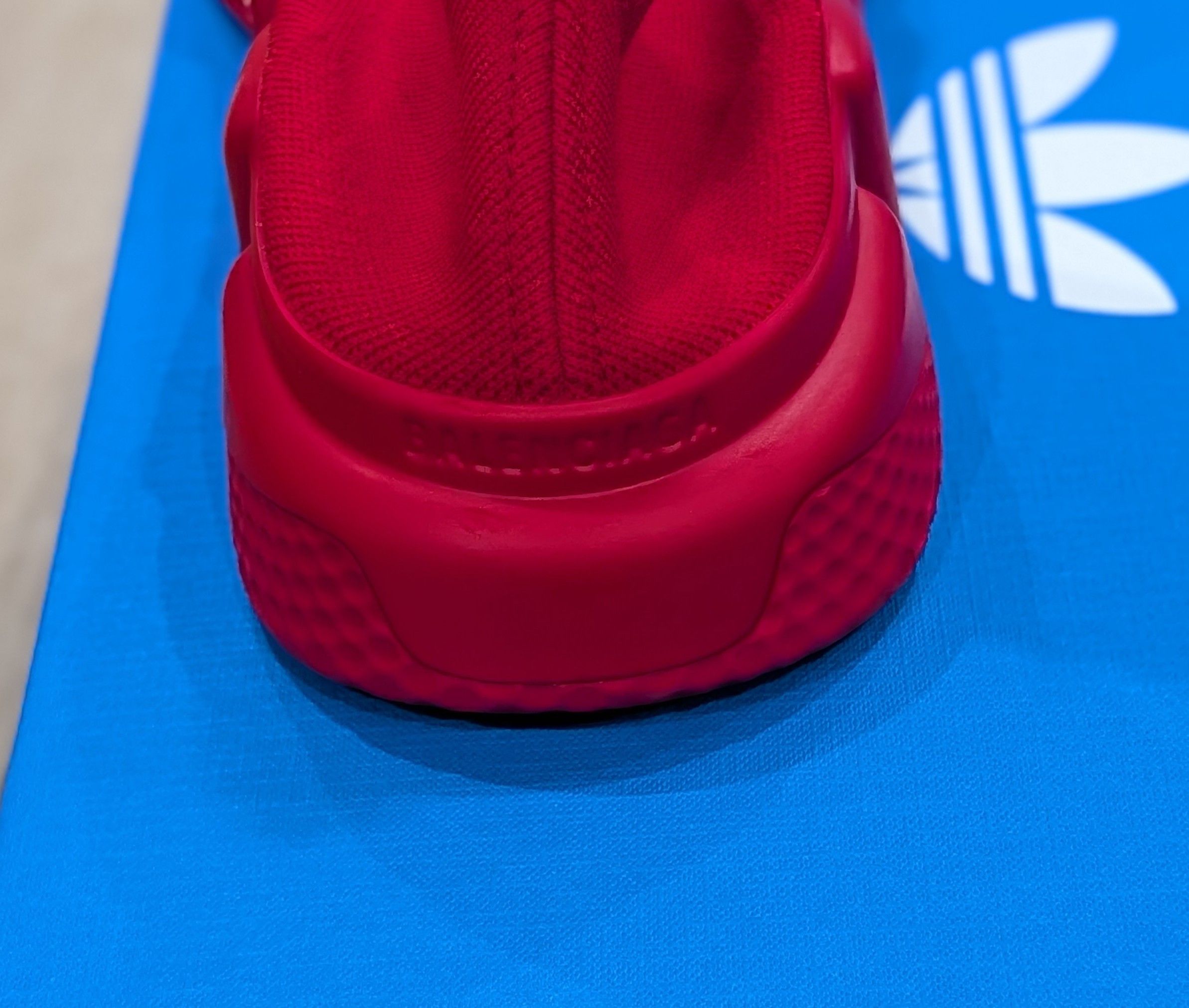 Adidas × Balenciaga Balenciaga x Adidas Speed Knit Sock Sneakers Red 43 US 10 Size US 10 / EU 43 - 5 Thumbnail
