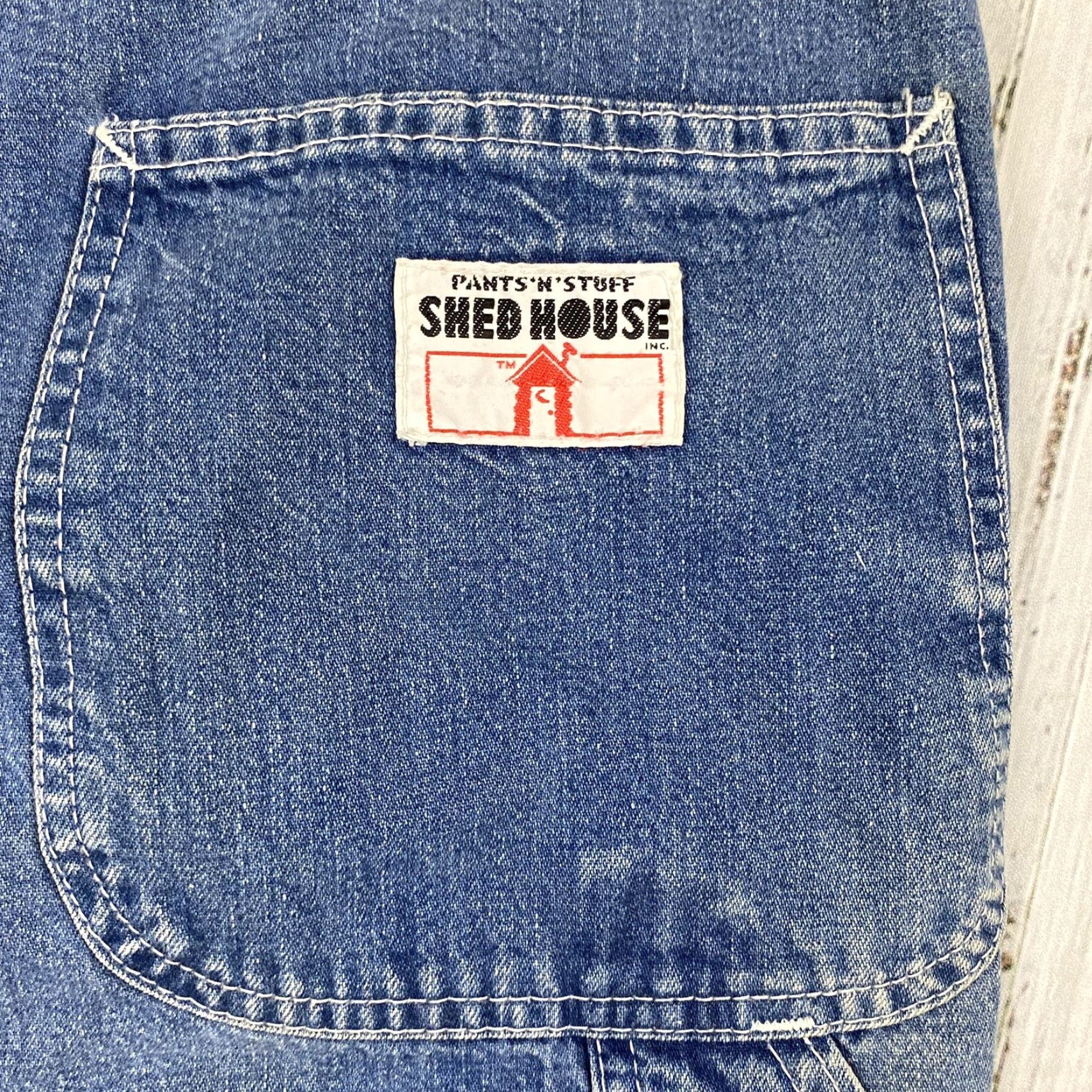 Vintage VINTAGE 70s SHED HOUSE Carpenter Jeans Denim 28x28 Unisex Mid Rise Distressed 80s Size US 28 / EU 44 - 6 Thumbnail