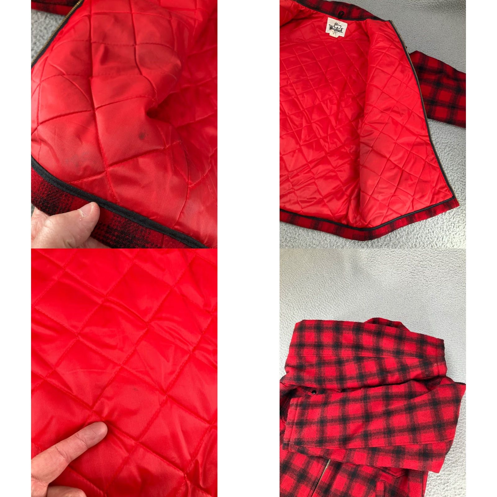 Vintage Vintage Woolrich Jacket Men 40 Red Buffalo Plaid Quilt Lined Hunting Heavyweight Size US XXS / EU 40 - 11 Thumbnail