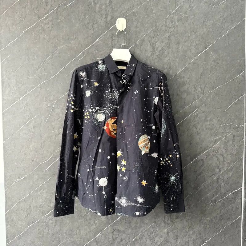 Valentino Valentino Men's Cotton Long Sleeve Shirt 0089 Size US M / EU 48-50 / 2 - 1 Thumbnail