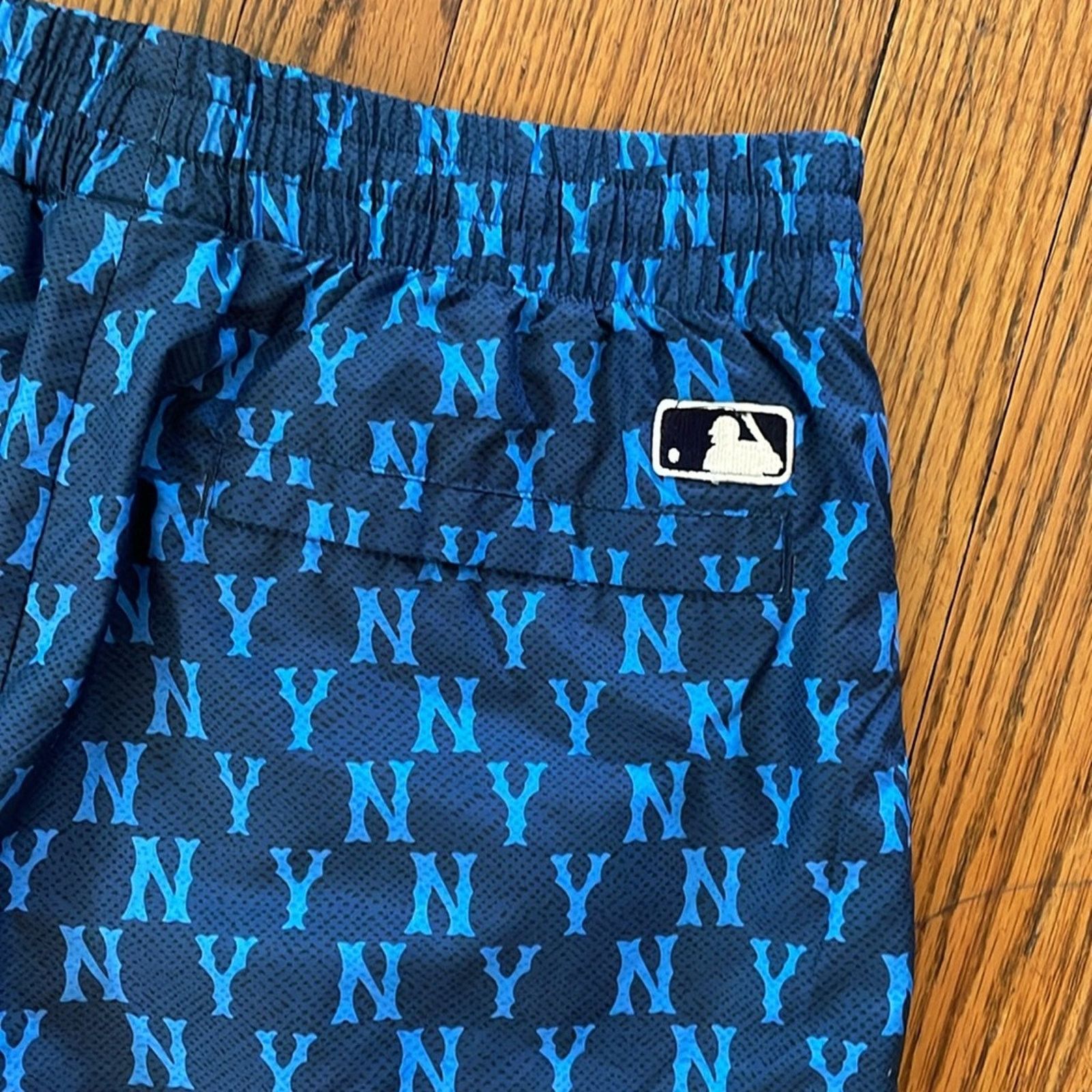 MLB aespa MLB Korea NY Yankees Monogram Logo Woven Nylon Blue M Size 28" / US 6 / IT 42 - 5 Thumbnail