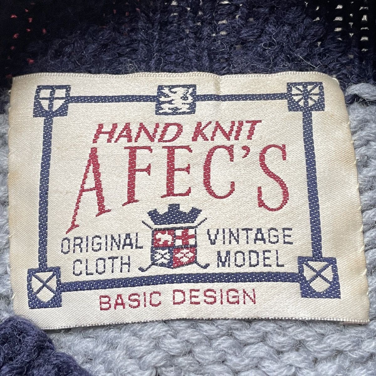 Handmade × Vintage Vintage Brand Afec’s Hand Made Knitwear Wool 1980s Size US M / EU 48-50 / 2 - 9 Thumbnail