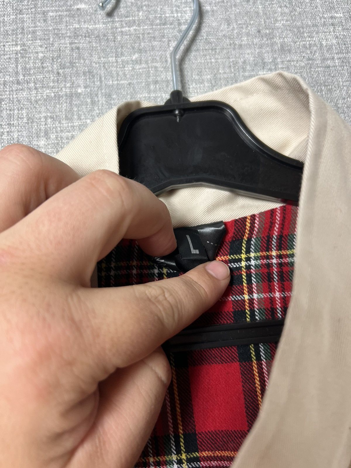 New England Outerwear Vintage England Plaid Lined Collared Bomber Jacket in Beige Size US L / EU 52-54 / 3 - 16 Thumbnail