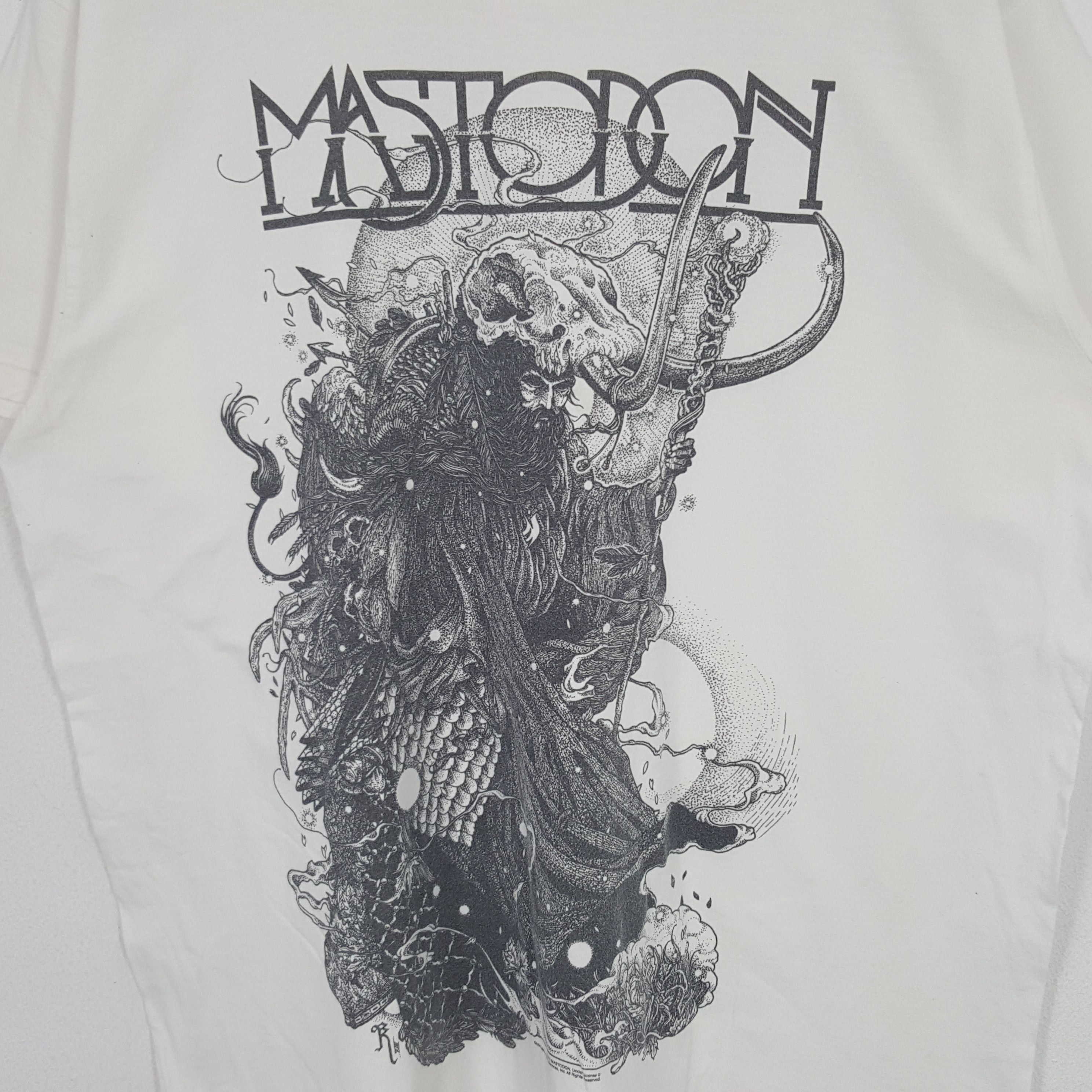 Vintage Vintage Mastodon American Rock Band Tour Tshirt Size US XL / EU 56 / 4 - 2 Thumbnail