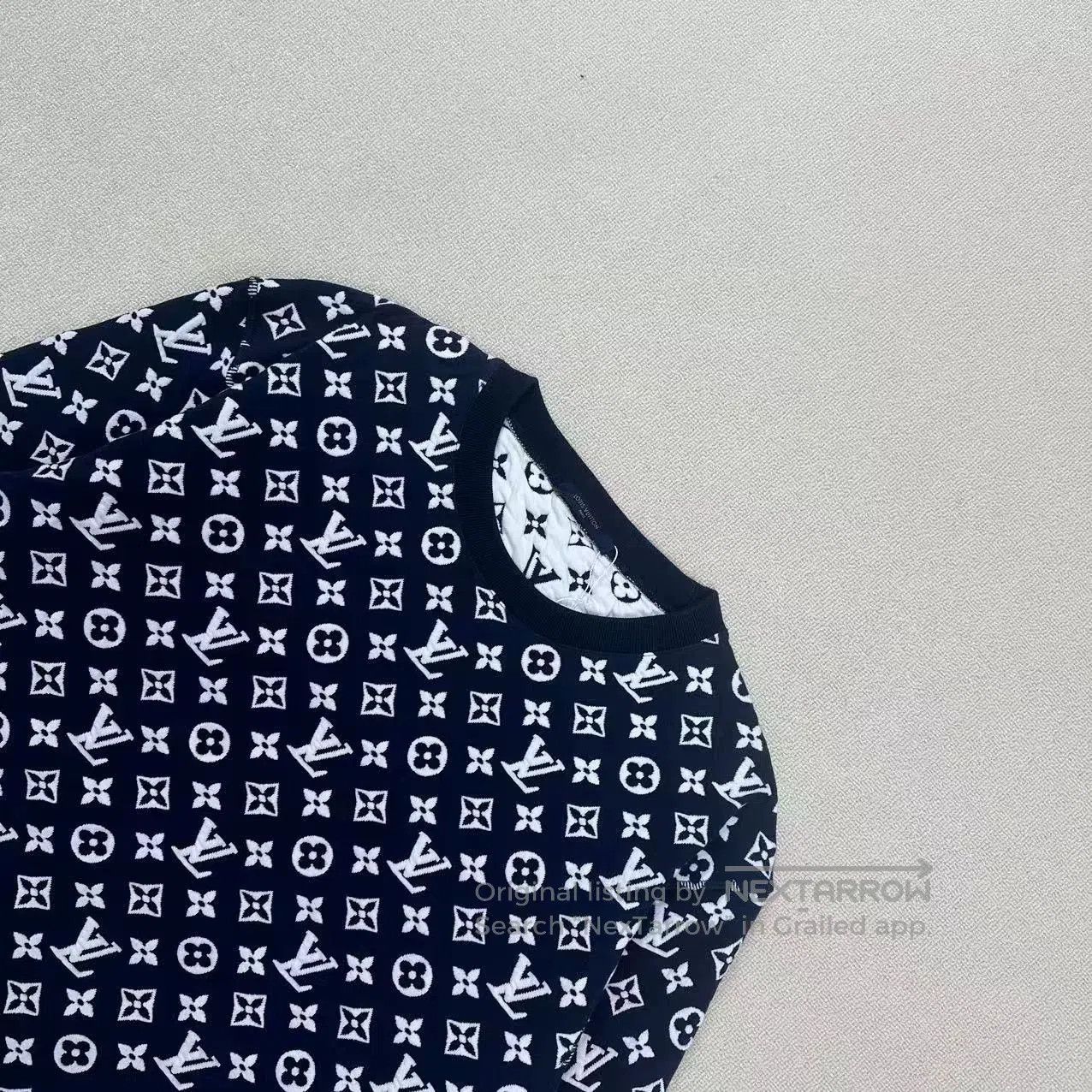 Louis Vuitton louis vuitton printed crew neck sweatshirt XXL. Size US XXL / EU 58 / 5 - 2 Thumbnail