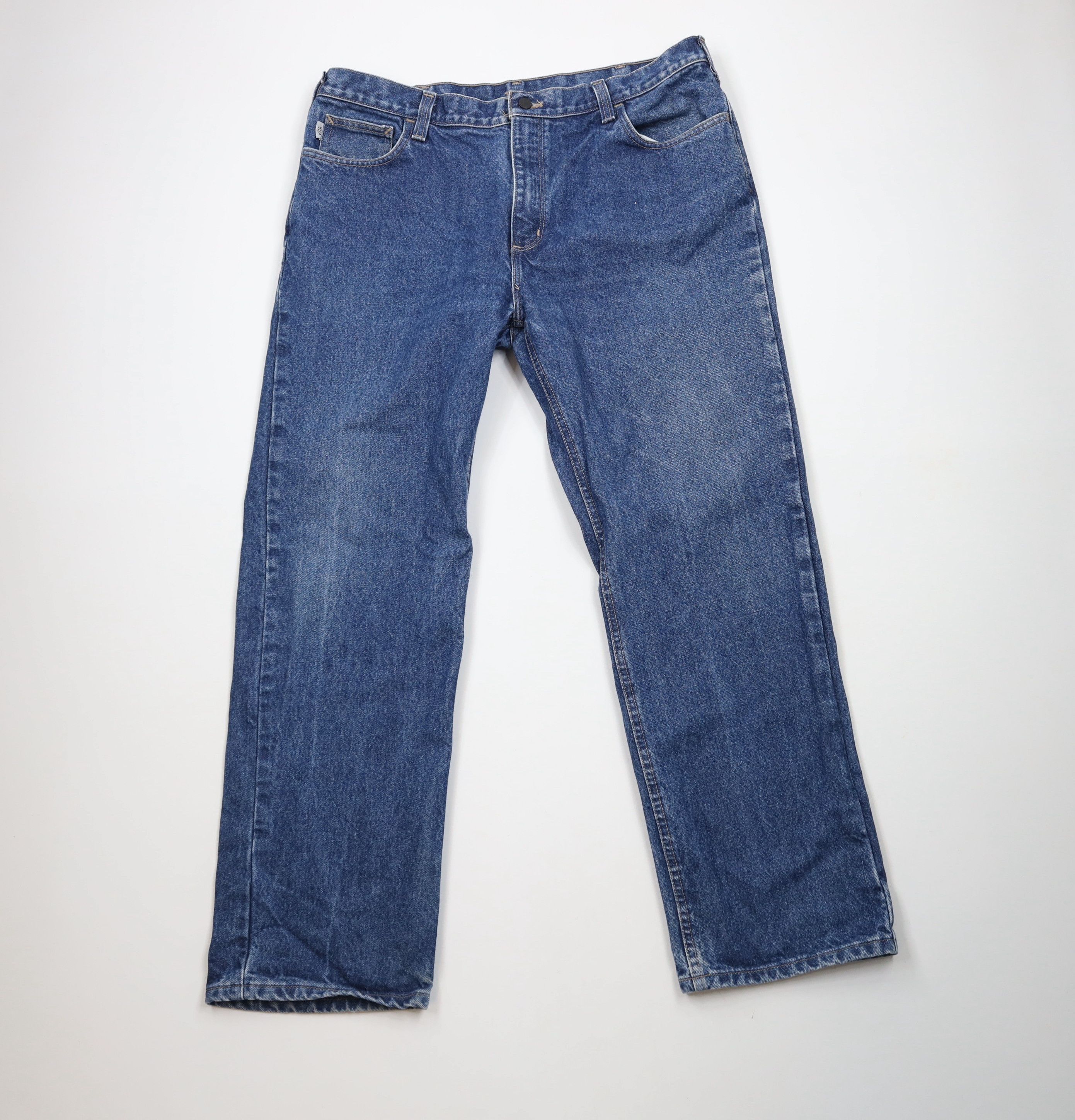 Carhartt × Vintage Vintage Y2K Carhartt FR Flame Resistant Wide Leg Denim Jeans Size US 40 / EU 56 - 1 Thumbnail