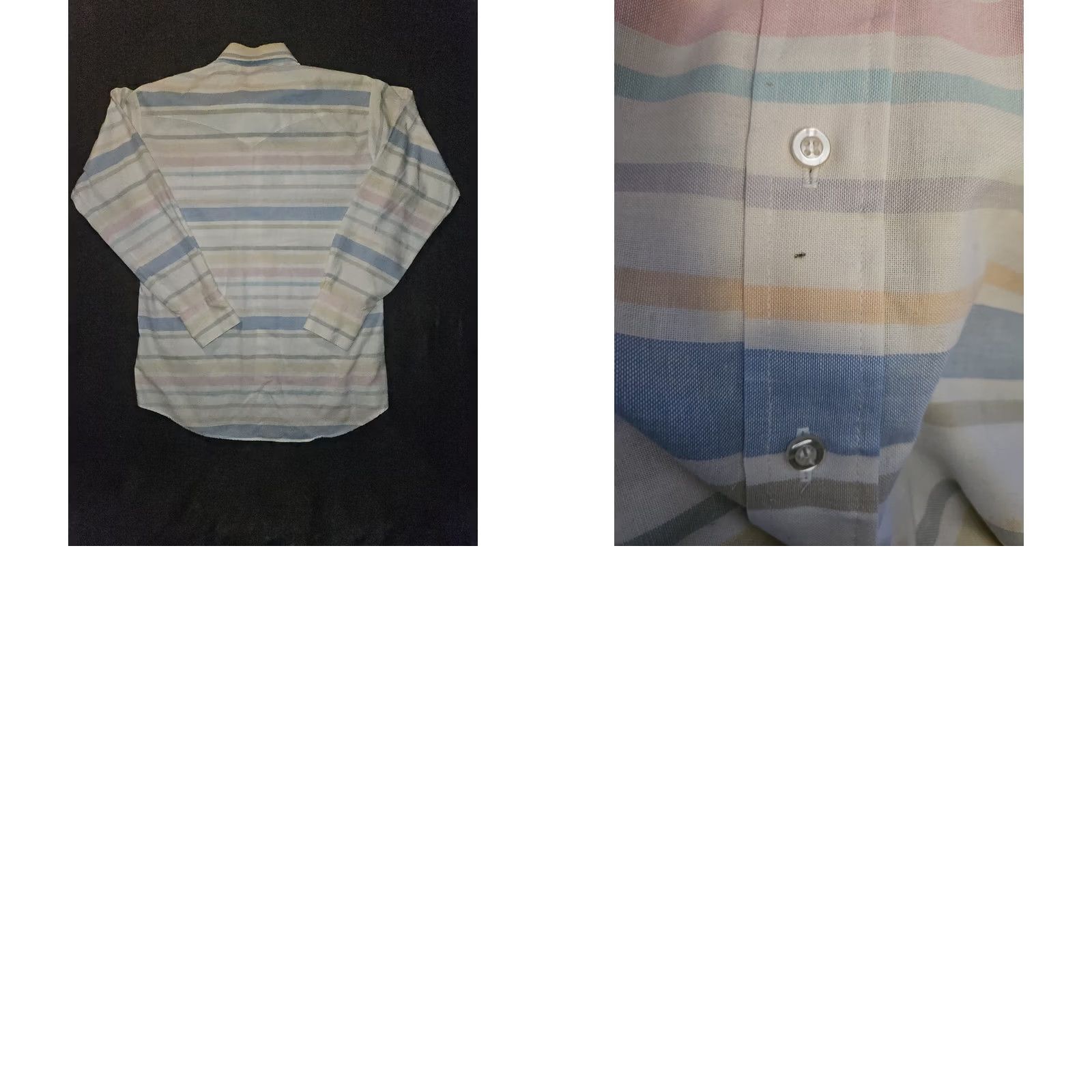 Vintage VINTAGE Ruddock Bros Shirt Men's XL White Tail Striped USA Button Up Size US L / EU 52-54 / 3 - 8 Thumbnail