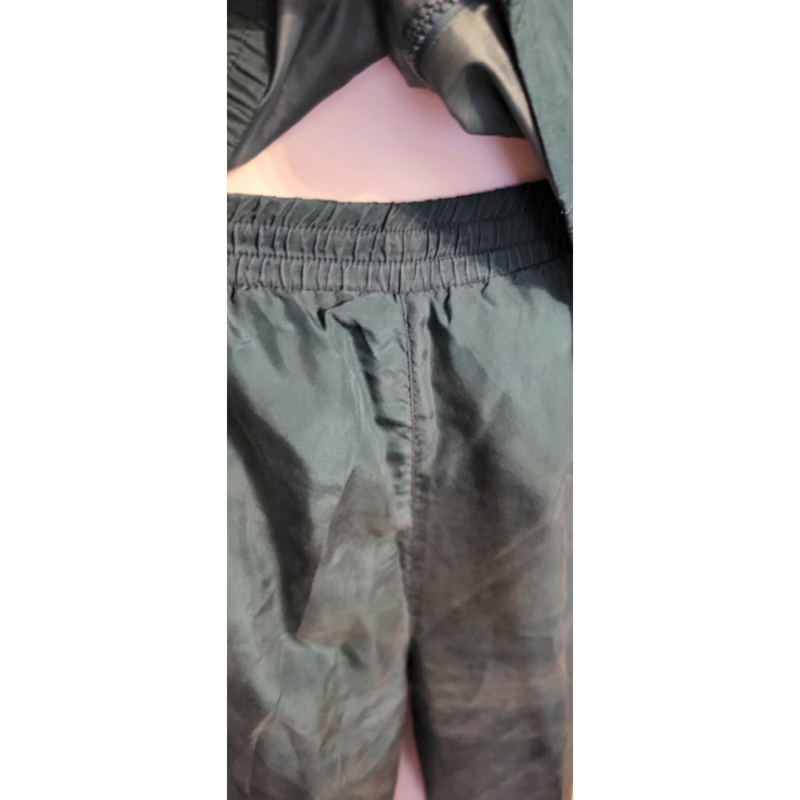 Vintage VINTAGE Hunt Club Track Suit Teal Gold 80s M Womens Silk Jacket Pants USSR? Size 32" / US 10 / IT 46 - 6 Thumbnail