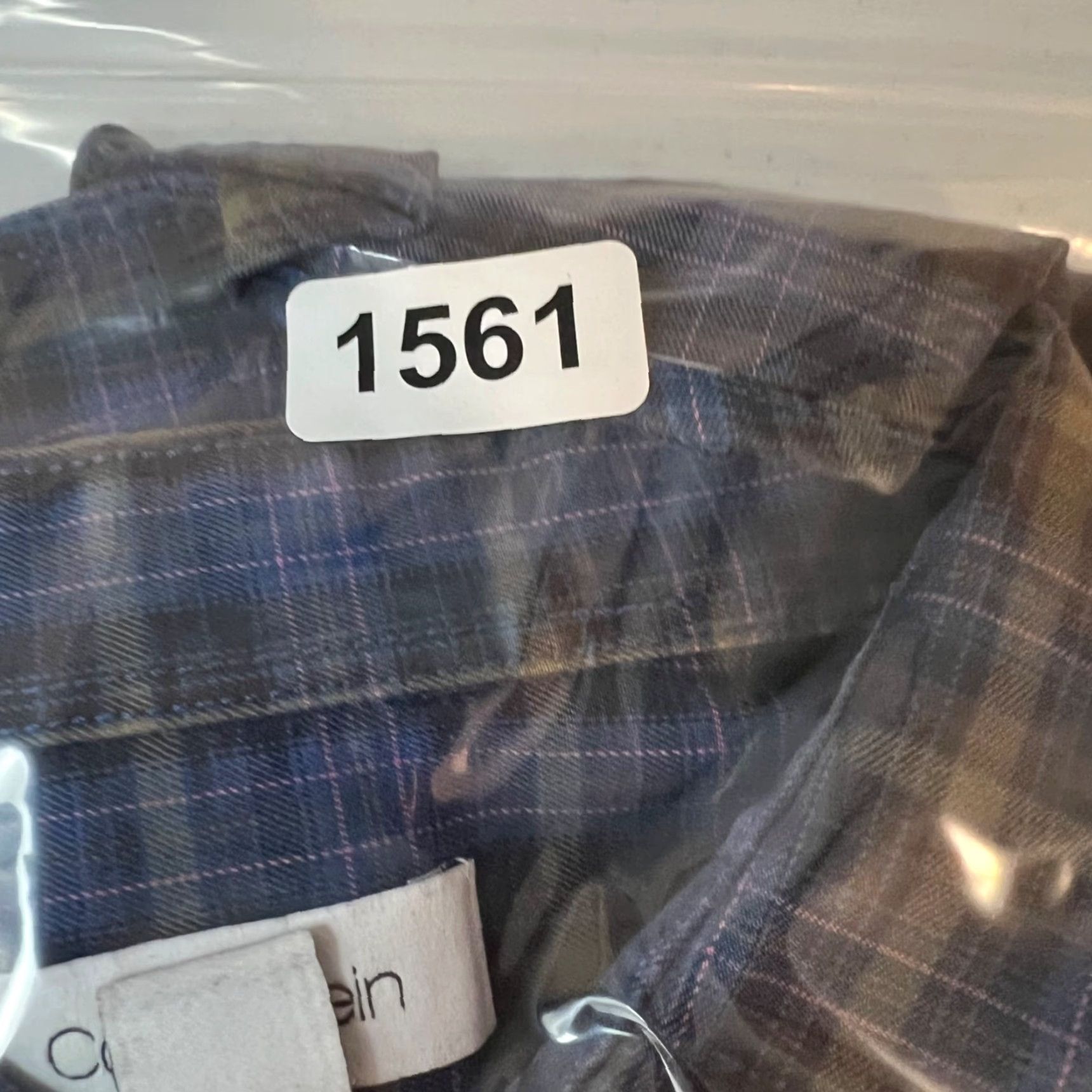 Calvin Klein Calvin Klein Mens Shirt 2XL Button-Up Plaid Long Sleeve Blue Brown, Regular Fit, Cotton Blend, Casual, Classic Theme, All Seasons, Mens Size US XXL / EU 58 / 5 - 7 Thumbnail