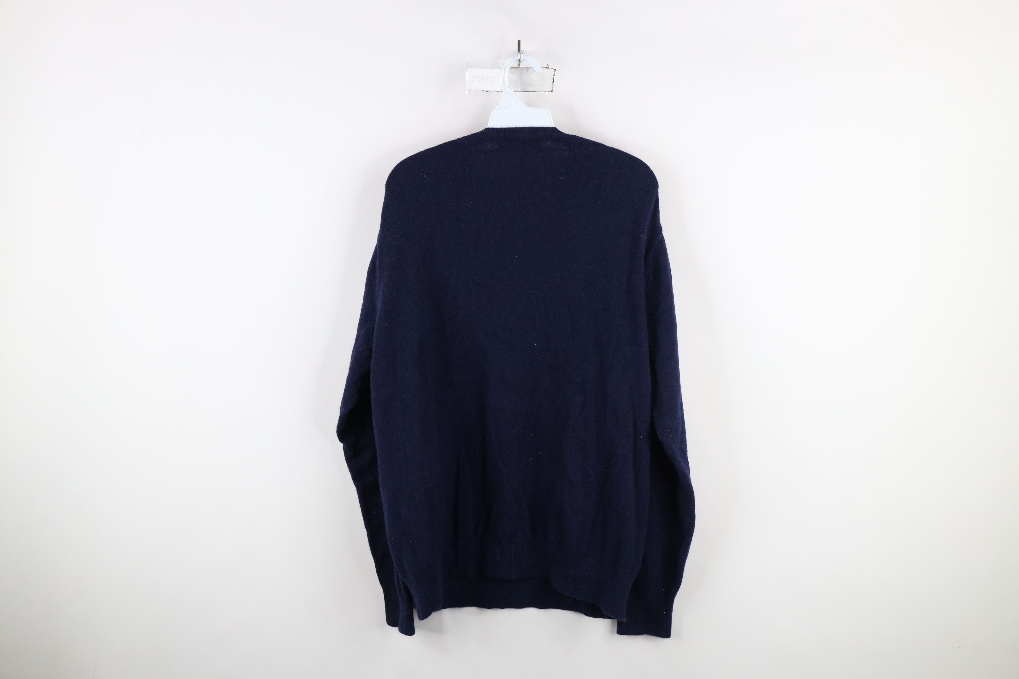 Vineyard Vines × Vintage Vineyard Vines Soft Cashmere Knit V-Neck Sweater Navy Blue Size US L / EU 52-54 / 3 - 9 Thumbnail