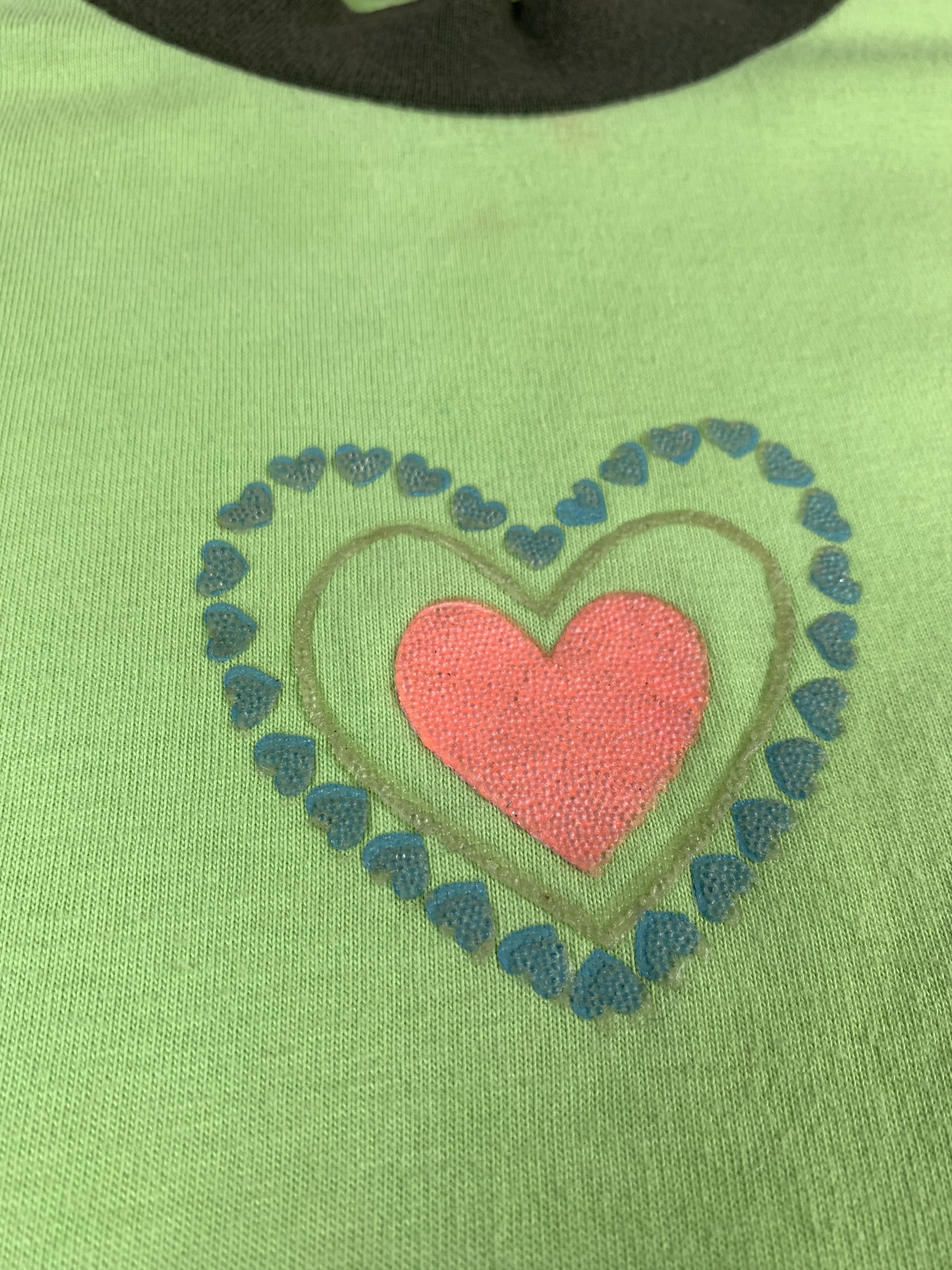 Japanese Brand Babby Soft Green Puffy Love Ringer Sleeveless Top (S) Size S / US 4 / IT 40 - 4 Thumbnail