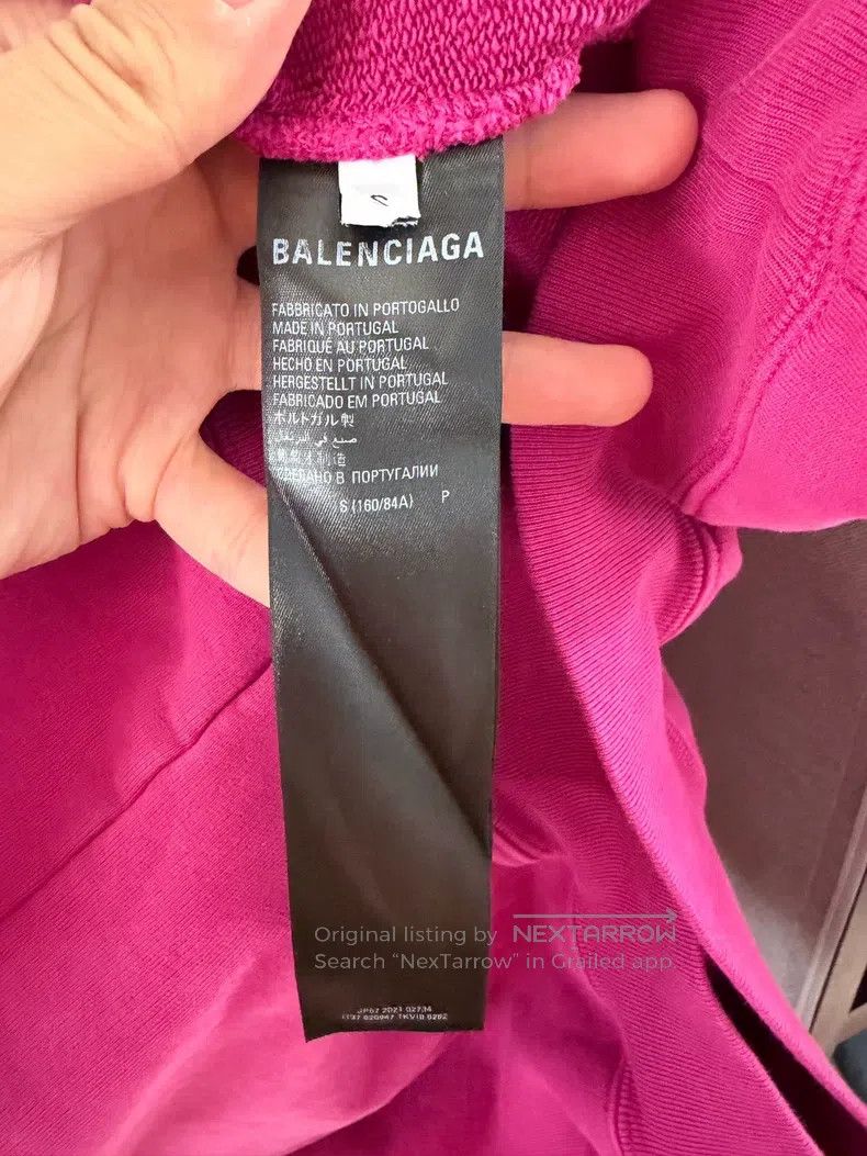 Balenciaga Balenciaga Dragon Fruit Color Coke Embroidered Hoodie Size US S / EU 44-46 / 1 - 4 Thumbnail