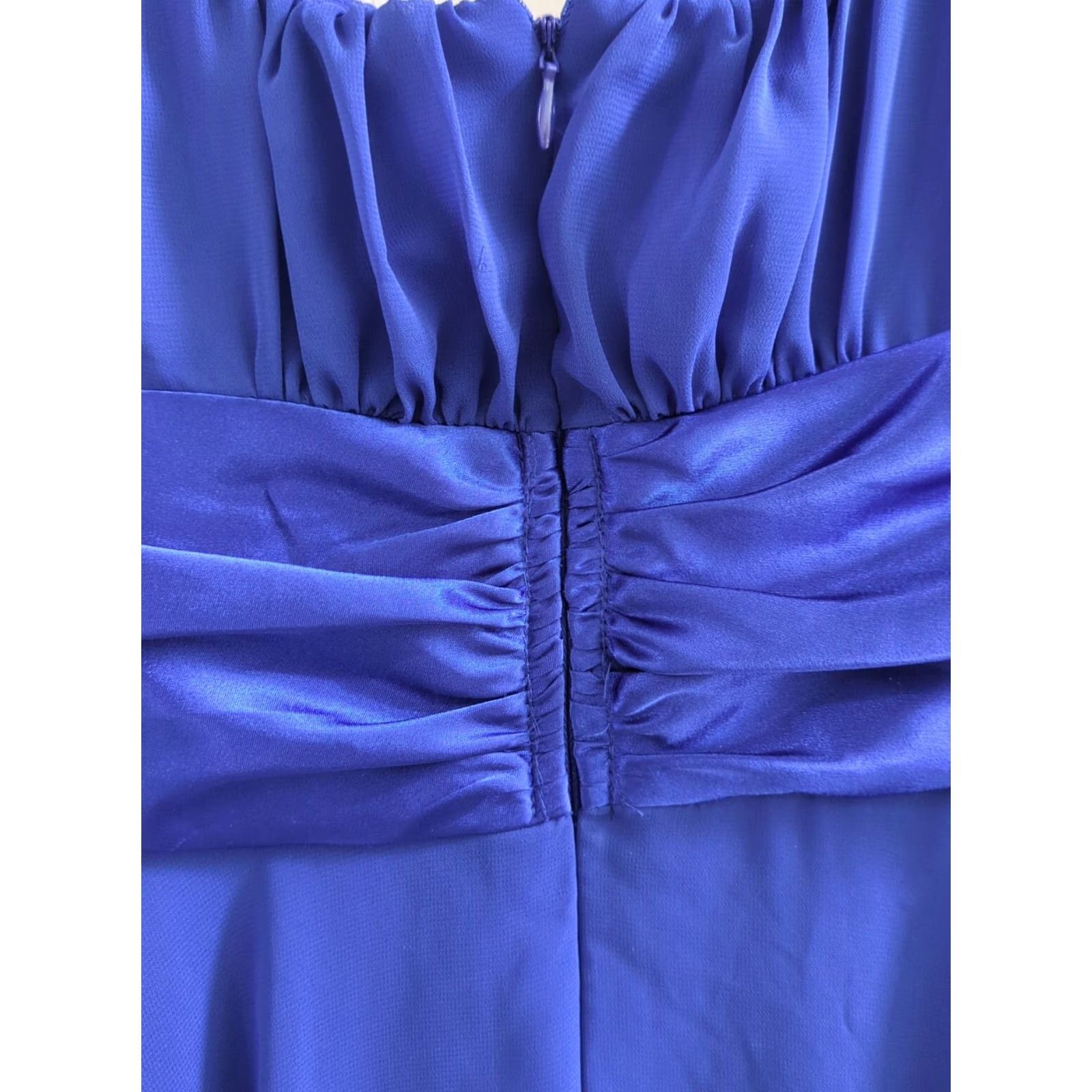 Vintage VINTAGE Connected Apparel Blue Sleeveless Chiffon Dress Sz 6 Womens Size M / US 6-8 / IT 42-44 - 5 Thumbnail