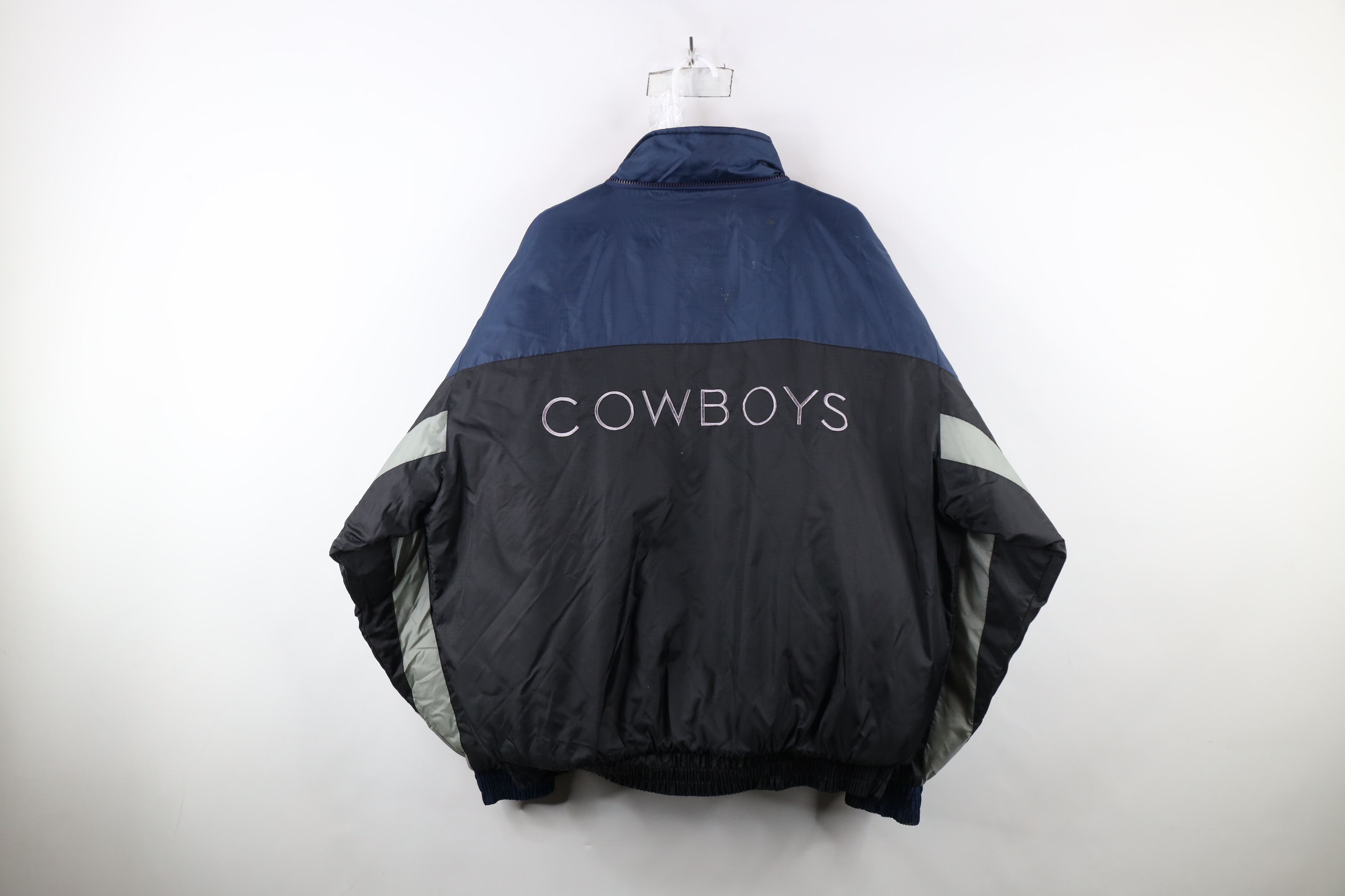 Vintage Vintage 90s Dallas Cowboys Football Quilted Puffer Jacket Size US XL / EU 56 / 4 - 16 Thumbnail