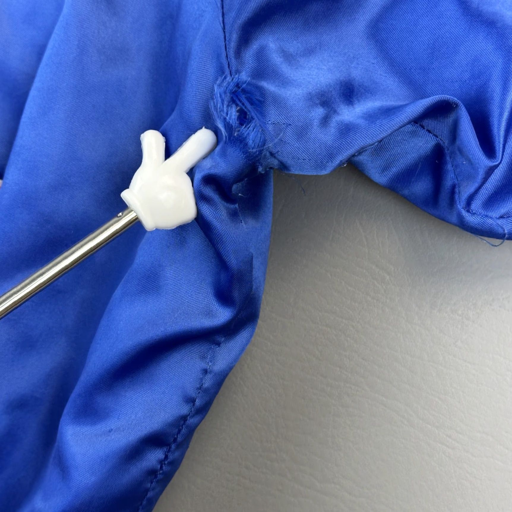 Vintage VINTAGE King Louie Jacket Mens 2XL Blue Satin Bomber Jacket 90s USA Baseball Workwear Mens Size US XXL / EU 58 / 5 - 5 Thumbnail
