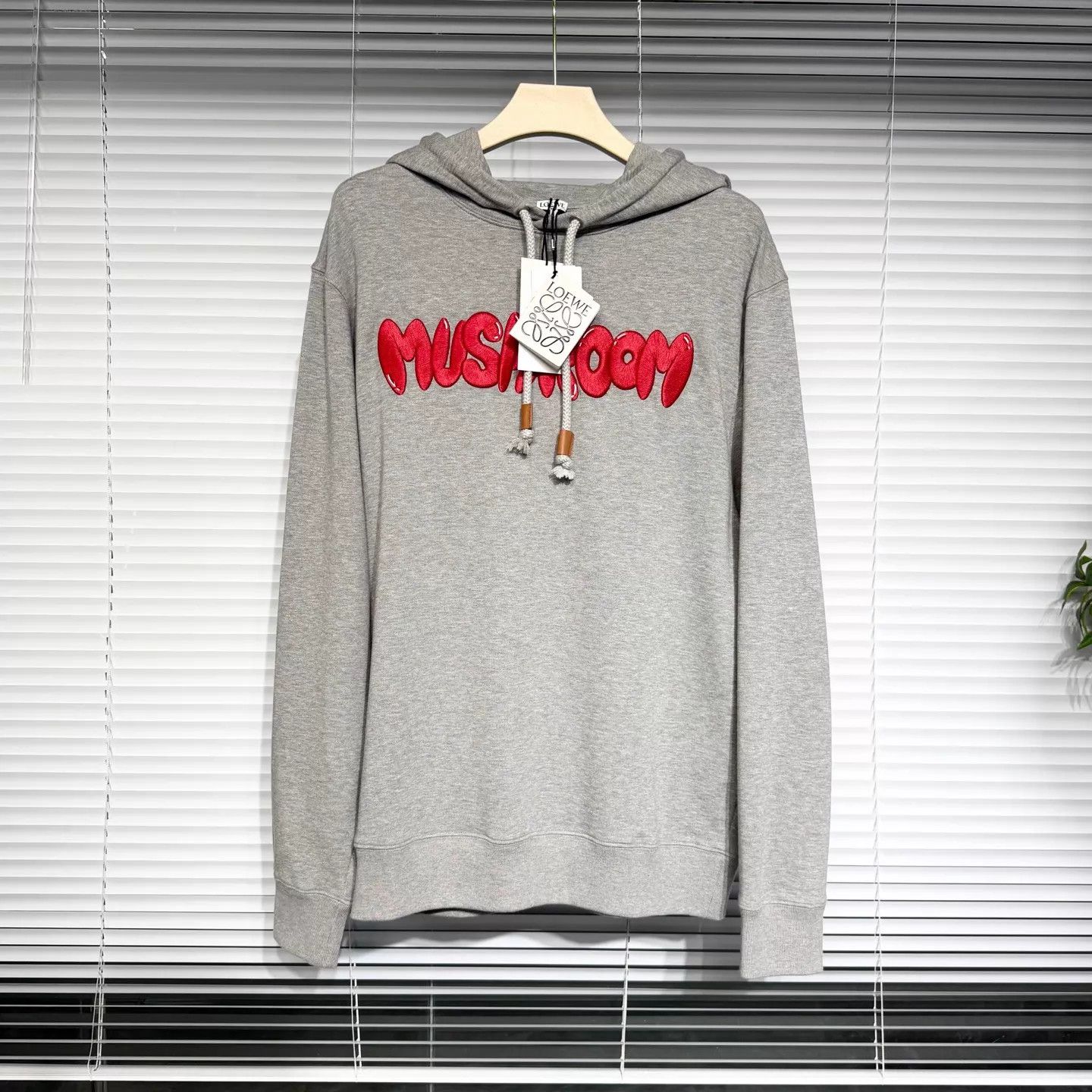 Loewe Loewe Gray Hoodie M 3D Embroidered Logo Size US M / EU 48-50 / 2 - 1 Thumbnail
