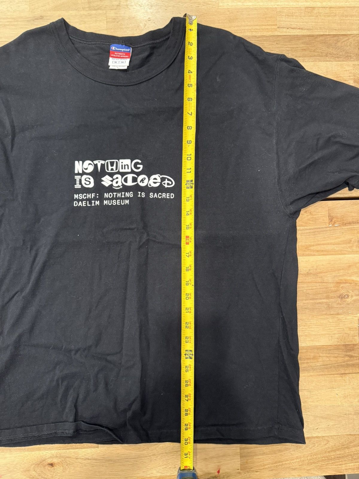 Champion × MSCHF Mschf nothing is sacred Tshirt Size US XL / EU 56 / 4 - 8 Thumbnail