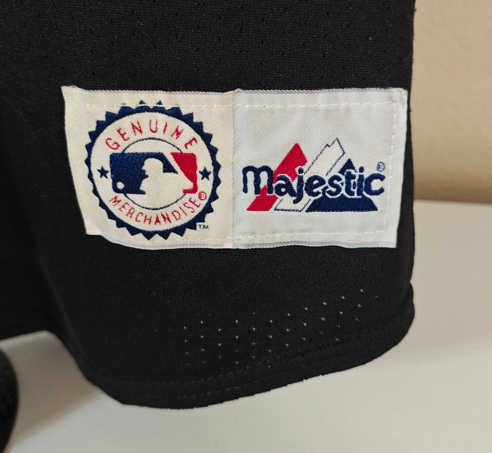 Majestic 1990's Majestic New York Mets Big Patches Black Jersey Size US XXL / EU 58 / 5 - 8 Thumbnail