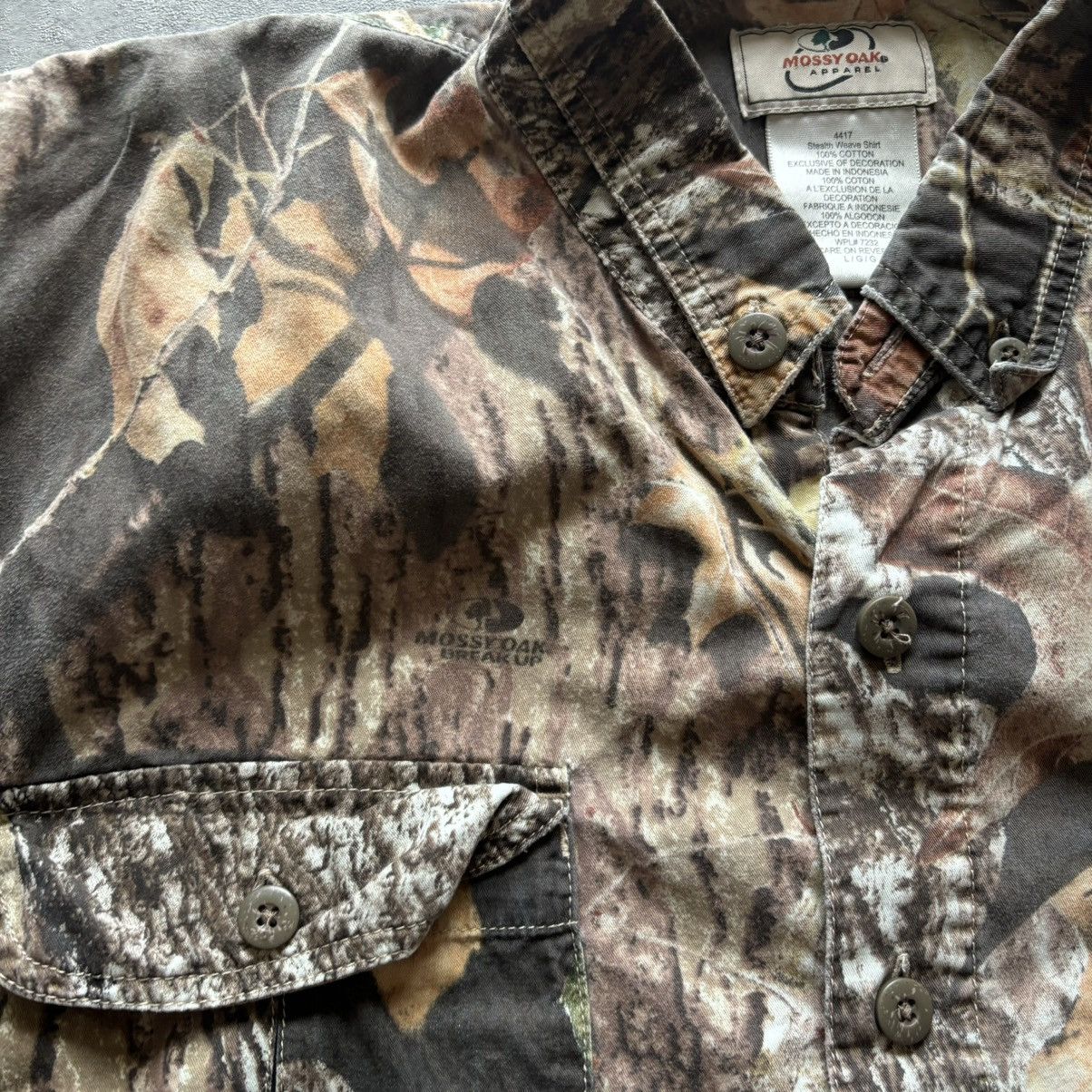 Mossy Oaks Y2k stealth weave mossy oak camo realtree button up Size US L / EU 52-54 / 3 - 2 Thumbnail