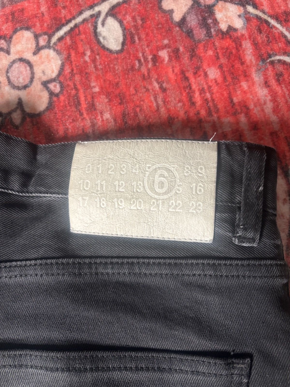 Maison Margiela MM6 Maison Margiela Black Washed Denim Jeans Wide Leg 2023 Size US 30 / EU 46 - 7 Thumbnail