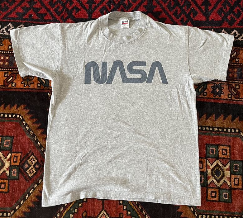 Vintage Vtg 90s NASA Worm Logo Shirt - Sz. L | Grailed