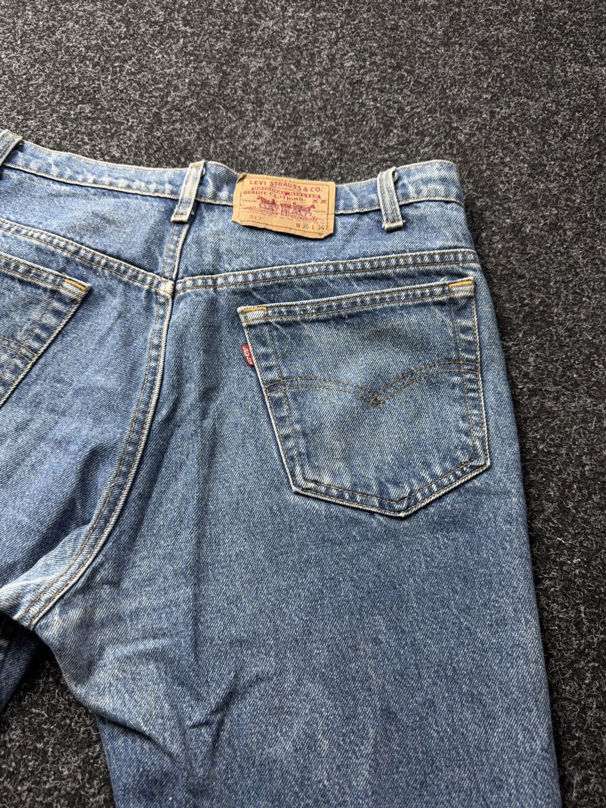 Levi's Vintage Clothing Archive Vintage 90s Levi’s 517 Made in USA Bootcut Jeans Size US 35 - 22 Thumbnail