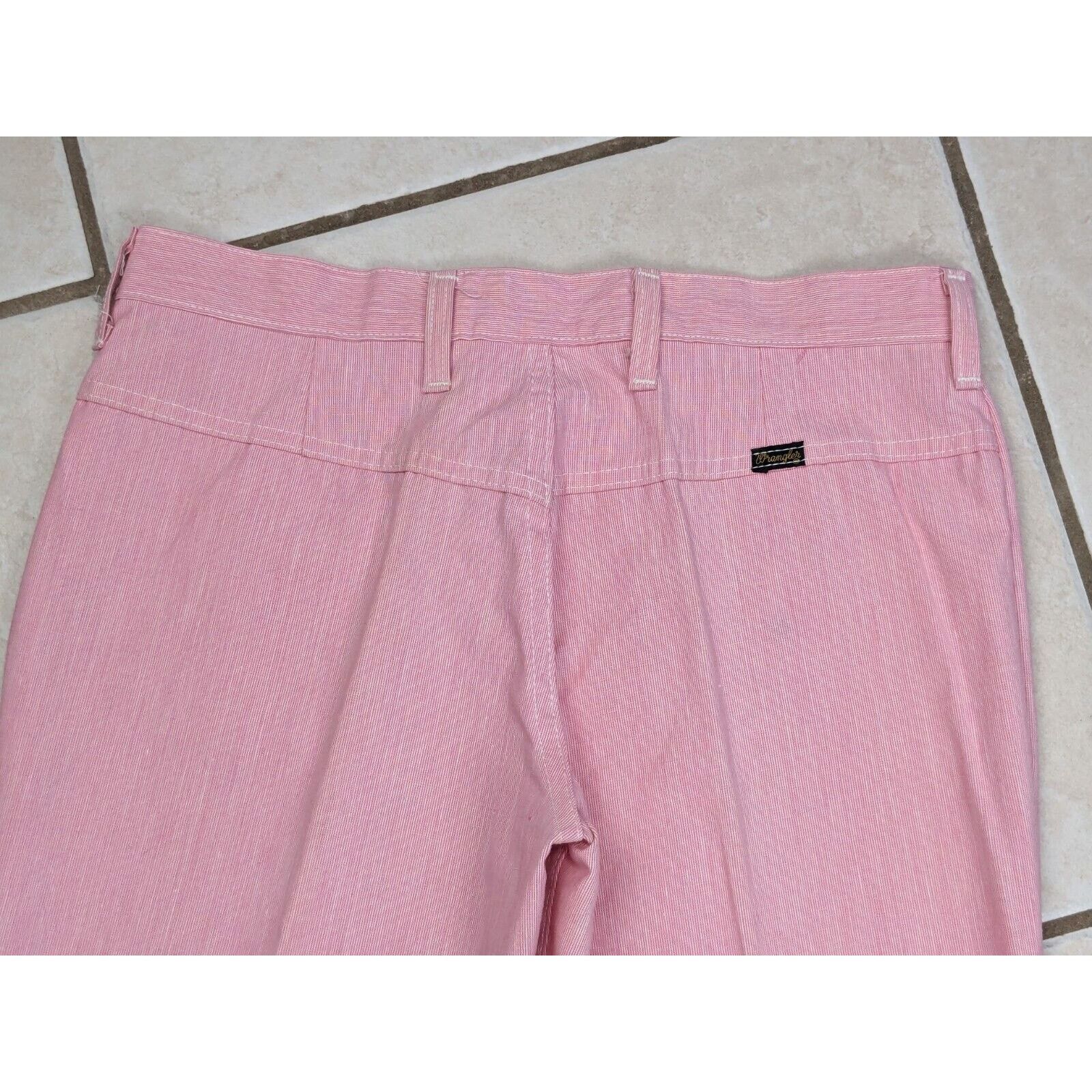 Wrangler Vtg 70s Wrangler Bell Bottom Flare Jeans Juniors 13 Pink USA Size 32" / US 10 / IT 46 - 16 Thumbnail