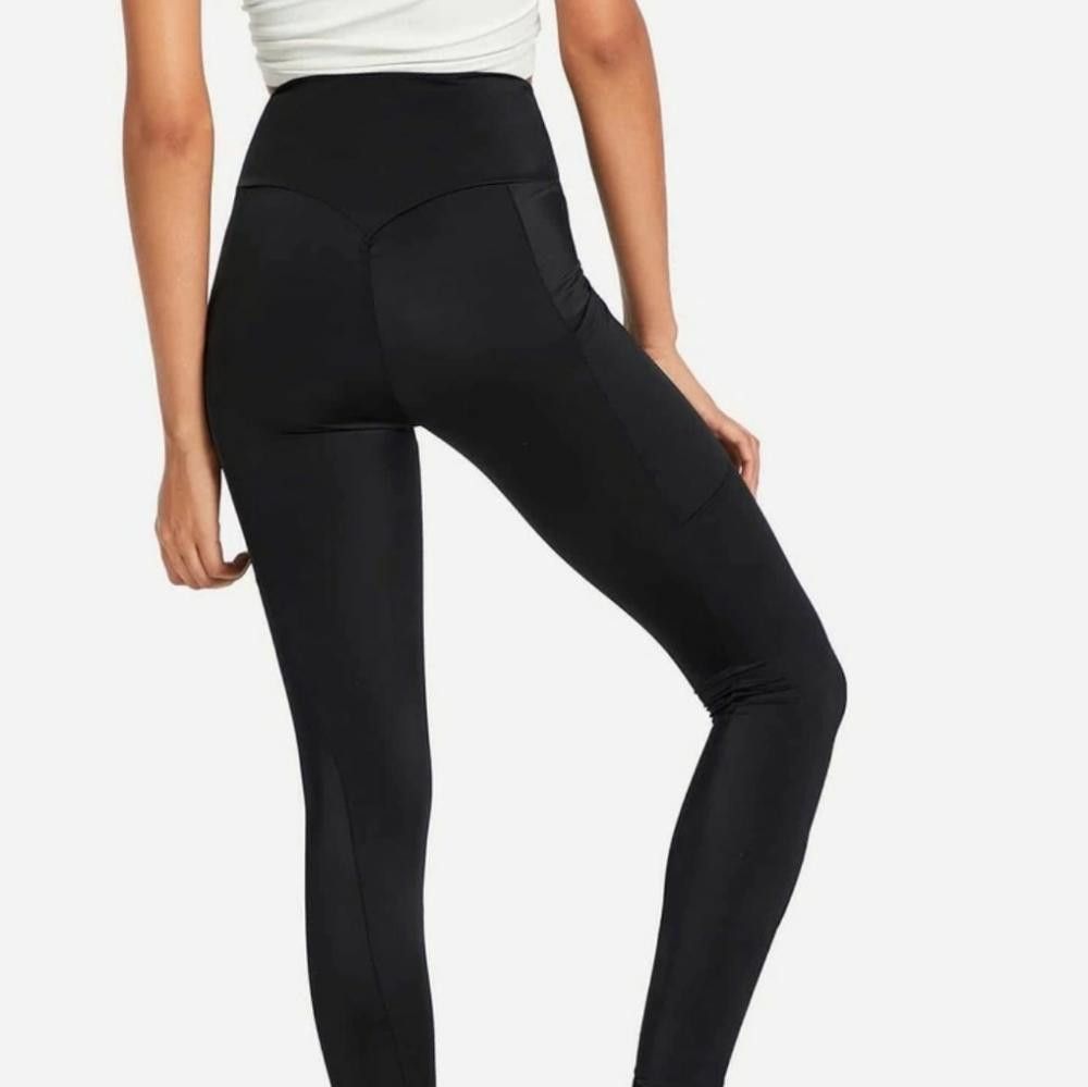 Shein Black Pocket Detailed SHEIN High Waisted Legging Size 28" / US 6 / IT 42 - 4 Thumbnail