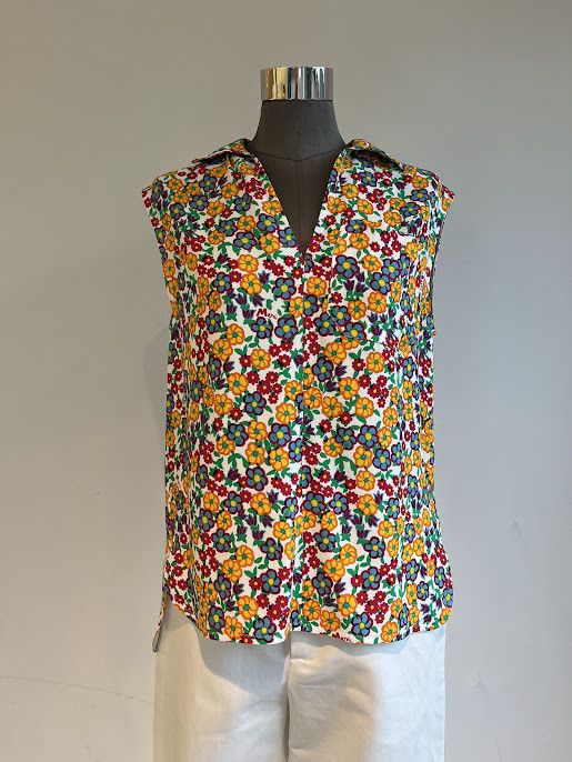 Marni o1w1db10225 Sleeveless Top in Multicolor Size M / US 6-8 / IT 42-44 - 1 Preview