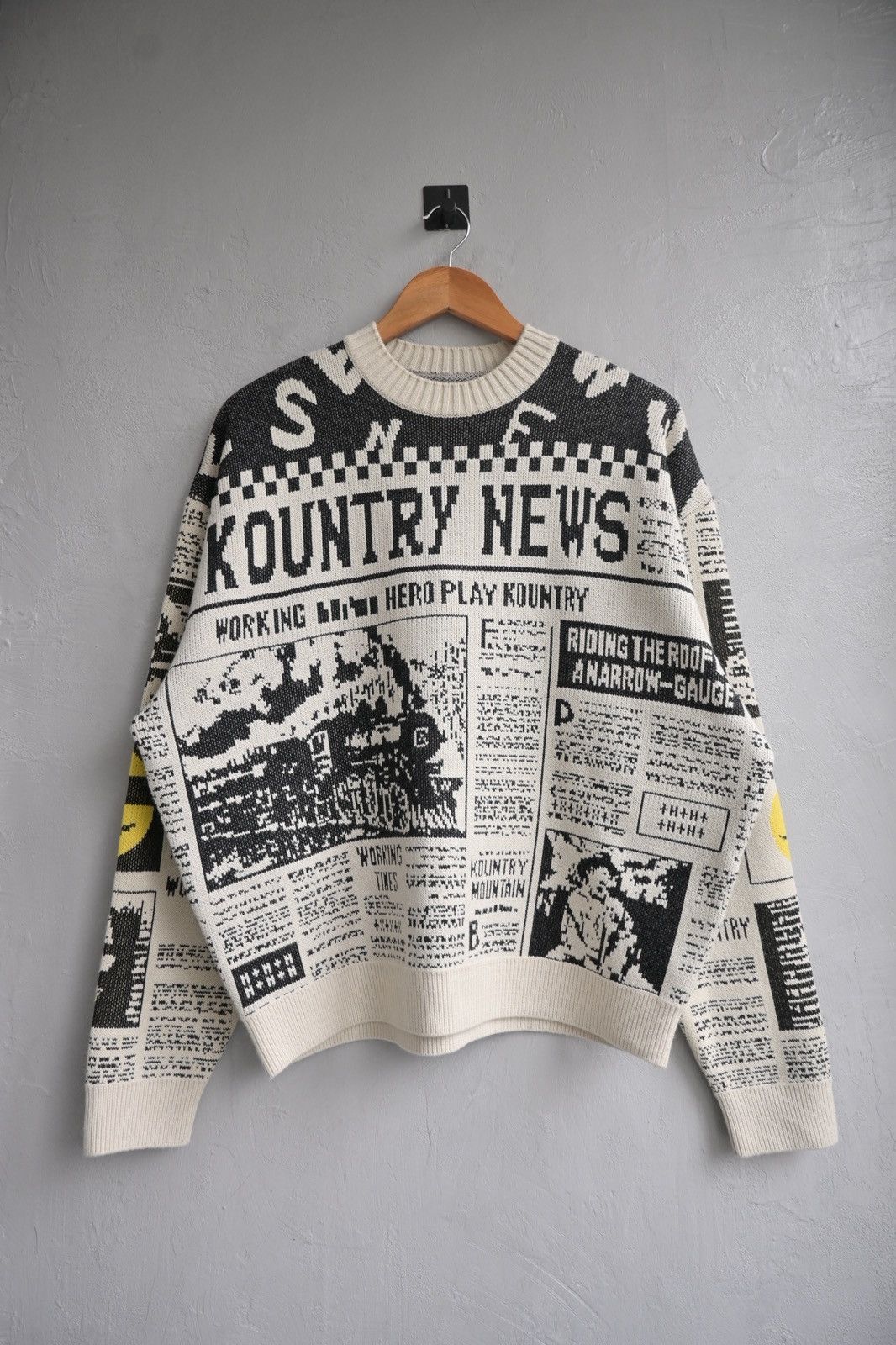 Kapital Kountry Kapital 8G newspaper knit sweater Size US M / EU 48-50 / 2 - 4 Thumbnail