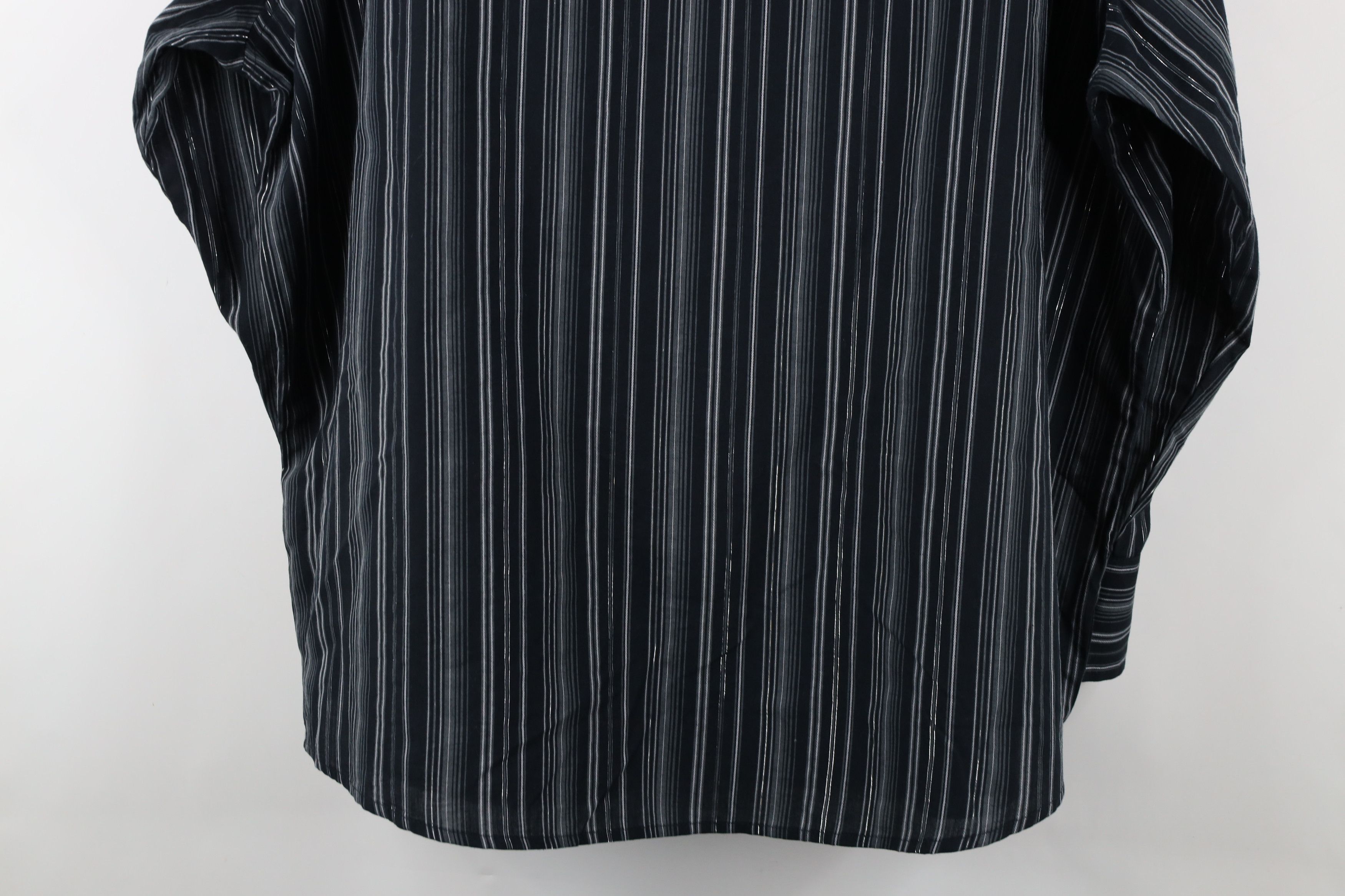 Vintage × Wrangler Vintage 90s Wrangler Metallic Striped Snap Button Shirt Size US XXL / EU 58 / 5 - 11 Thumbnail