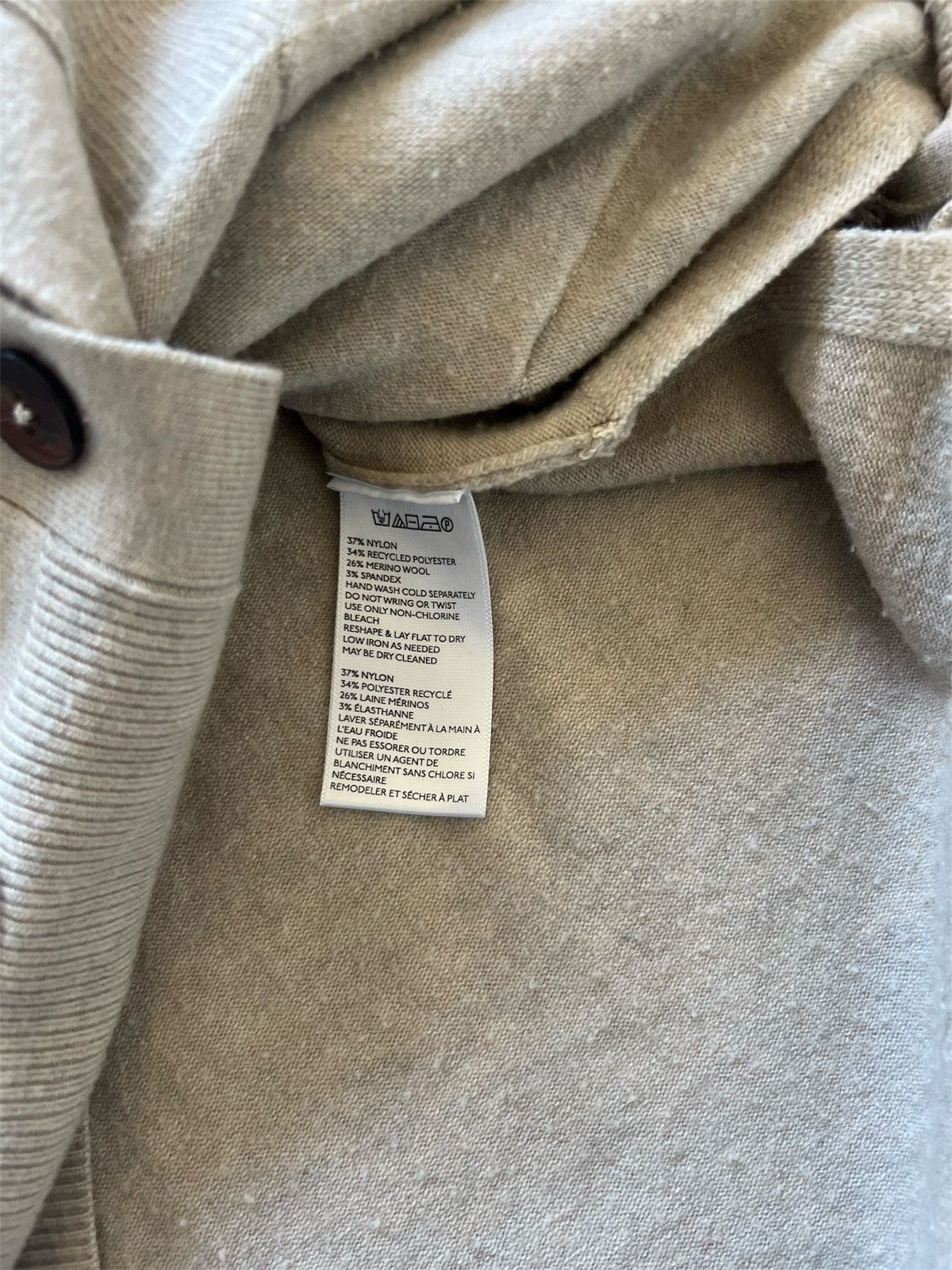 Anthropologie Anthropologie Beige Side Tide Sweater Cardigan | Medium Size M / US 6-8 / IT 42-44 - 3 Thumbnail
