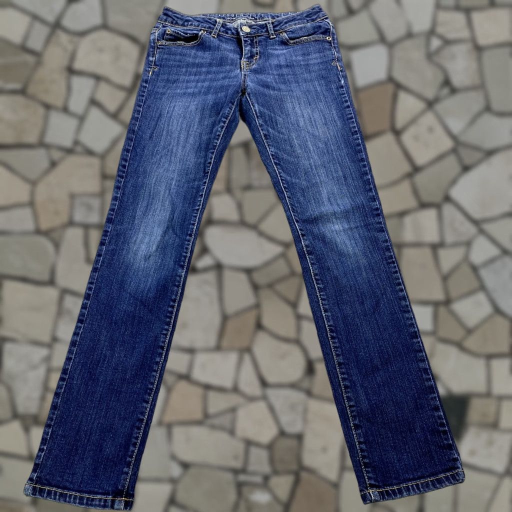 Vintage Aéropostale Jeans Womens 2 Blue Denim Skinny Low Rise Stretch 26x29 Size 26" / US 2 / IT 38 - 1 Thumbnail