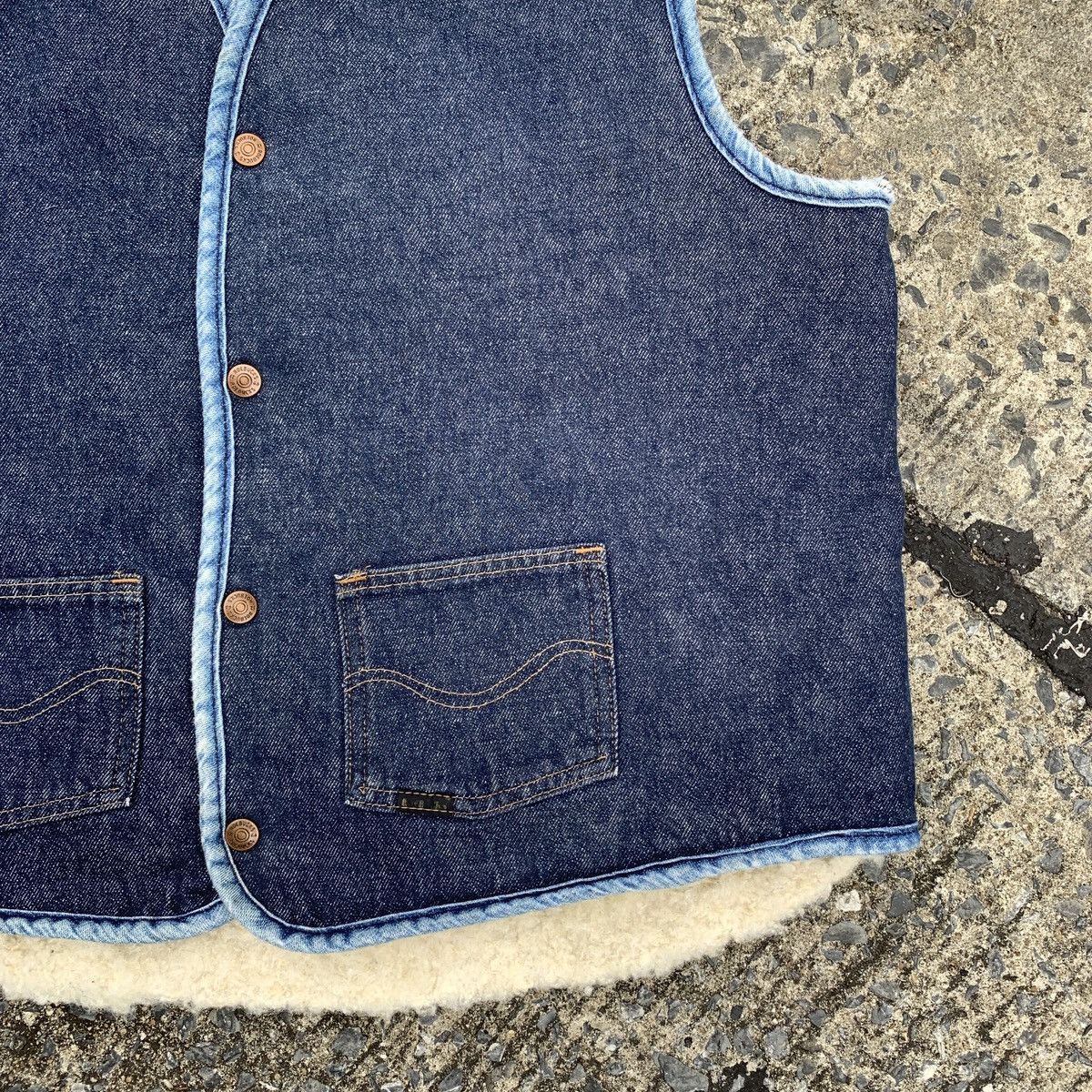 Sears × Vintage Roebuck’s by Sears USA 70s Denim Vest Size US L / EU 52-54 / 3 - 4 Thumbnail