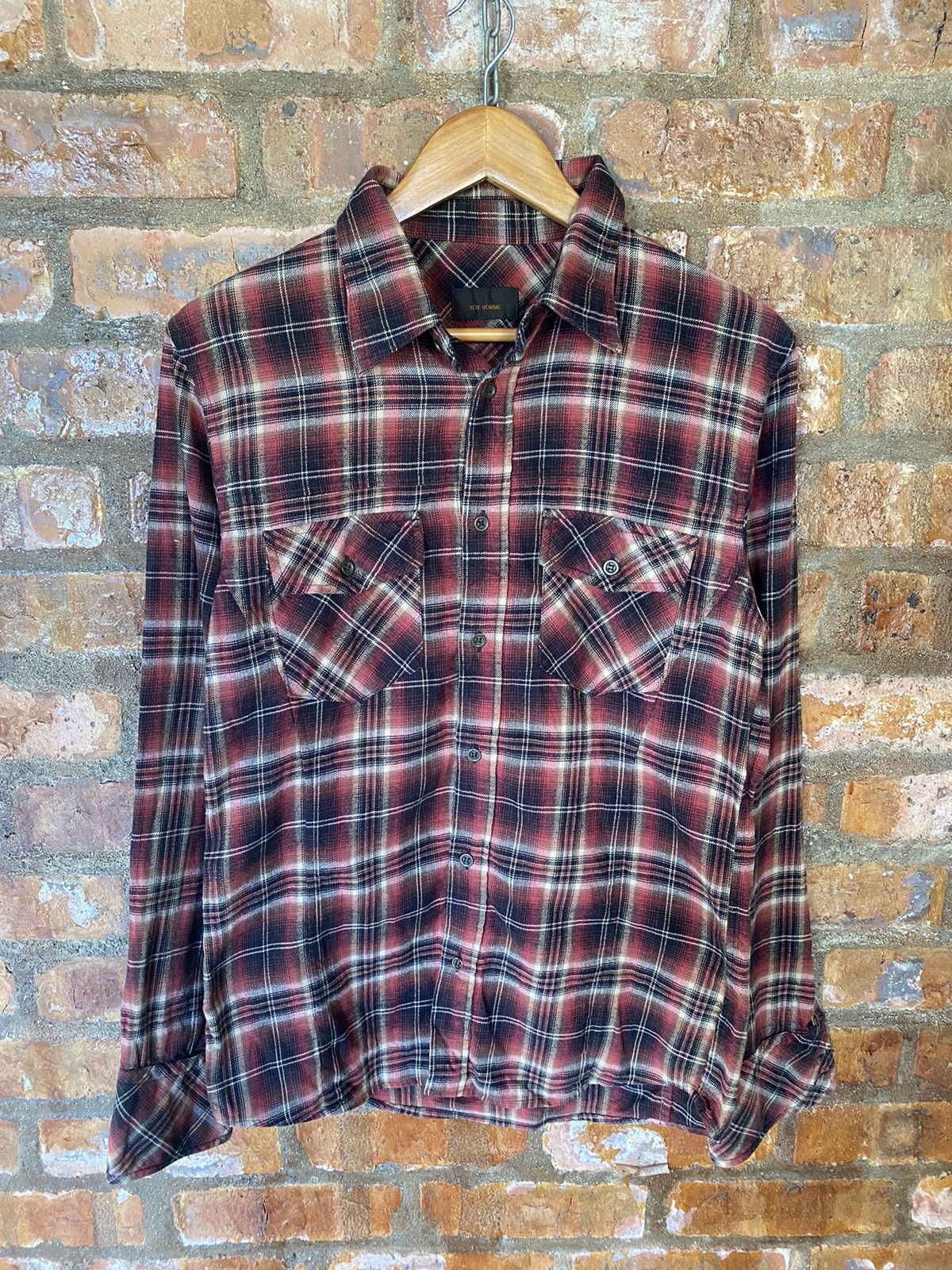 Japanese Brand × Kiminori Morishita × Tete Homme 🔥kiminori era Shadow Flannel Size US M / EU 48-50 / 2 - 2 Thumbnail