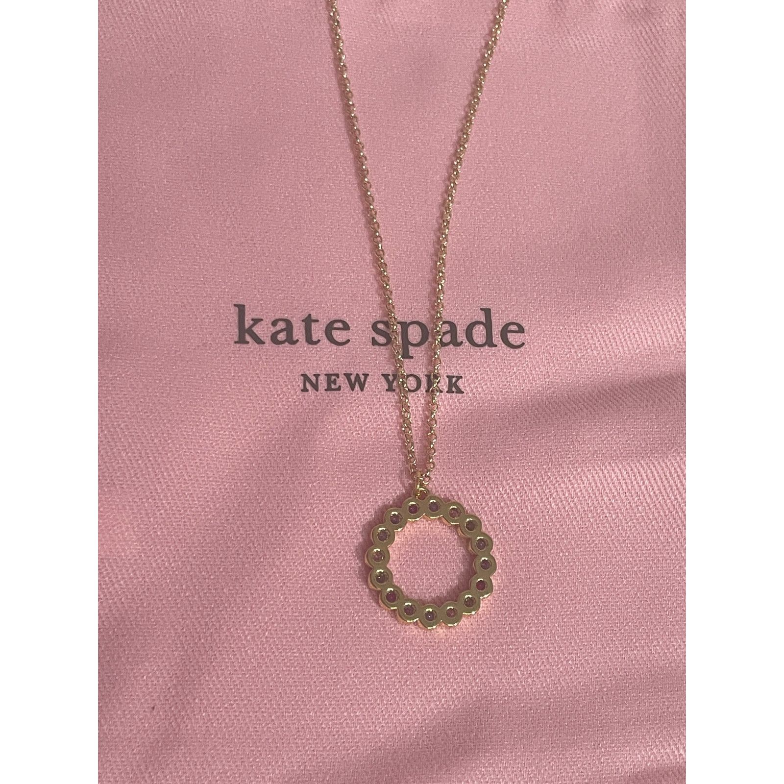 Kate Spade Kate Spade full circle pendant Necklace gold/ multicolor Size ONE SIZE - 6 Thumbnail
