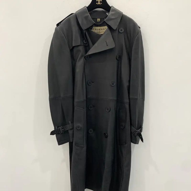 Burberry Burberry Black Lambskin Men's Coat Size US M / EU 48-50 / 2 - 1 Thumbnail