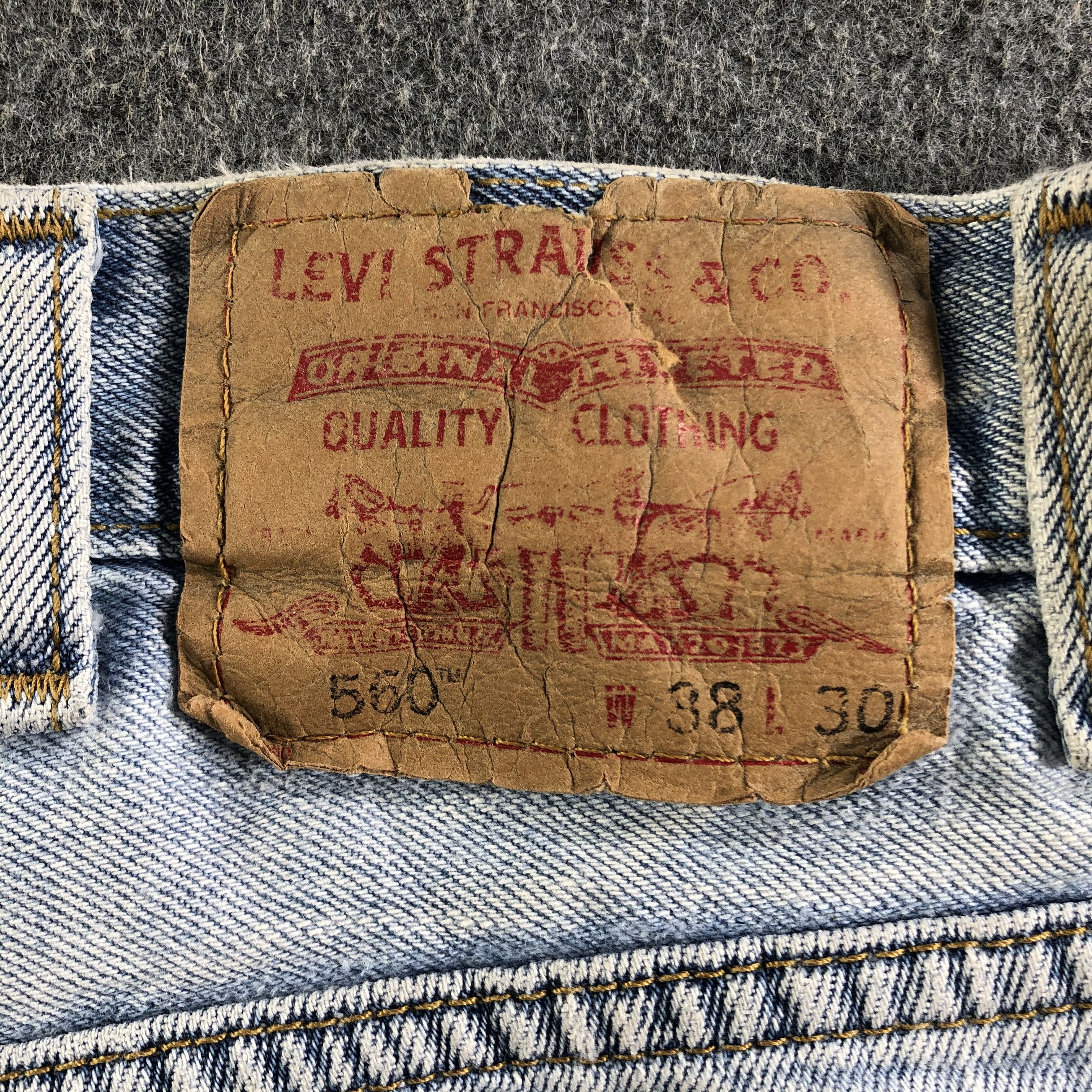 Levi's Vintage Light Wash Levis 560 Jeans-J3495 Size US 38 / EU 54 - 5 Thumbnail