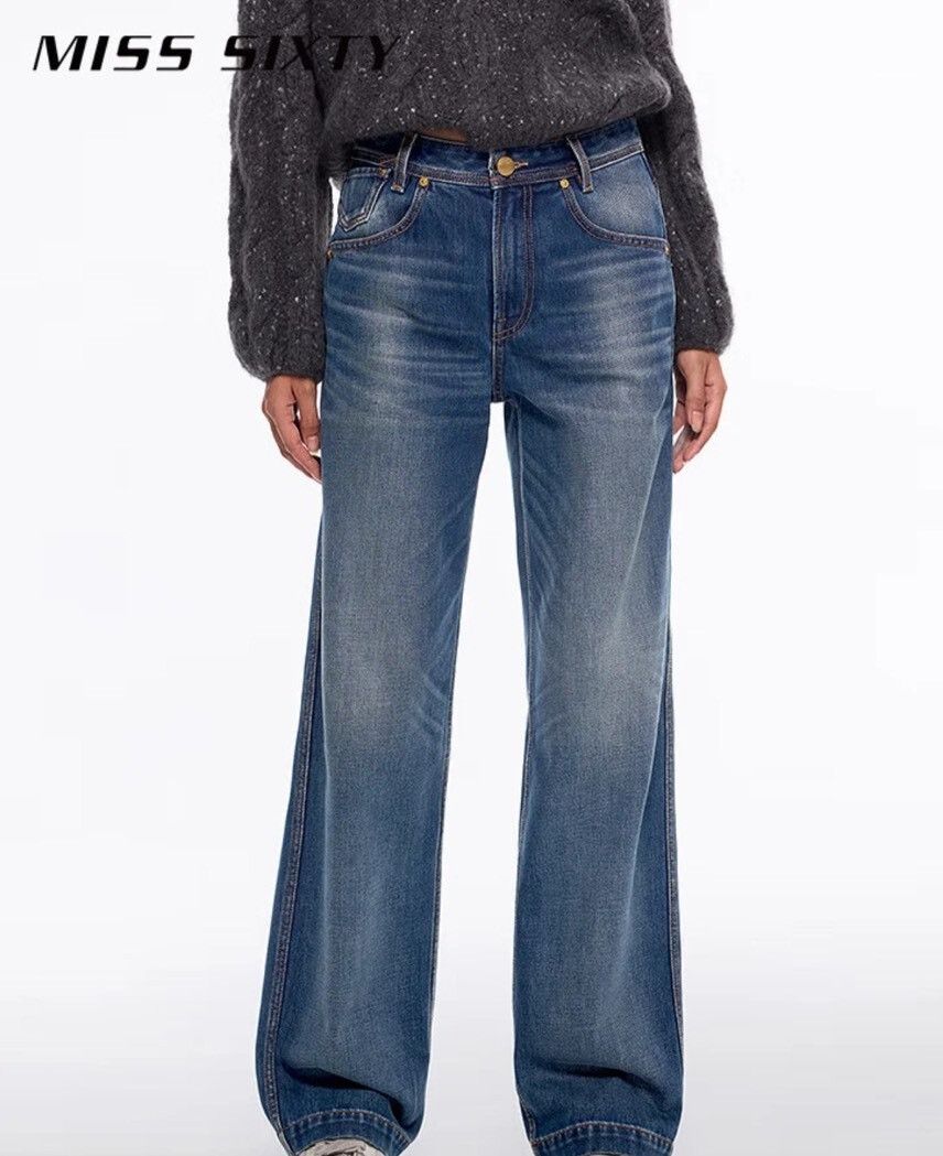 Miss Sixty MISS SIXTY Cashmere Blend Straight Jeans Size 25" / US 0 / IT 36 - 1 Thumbnail