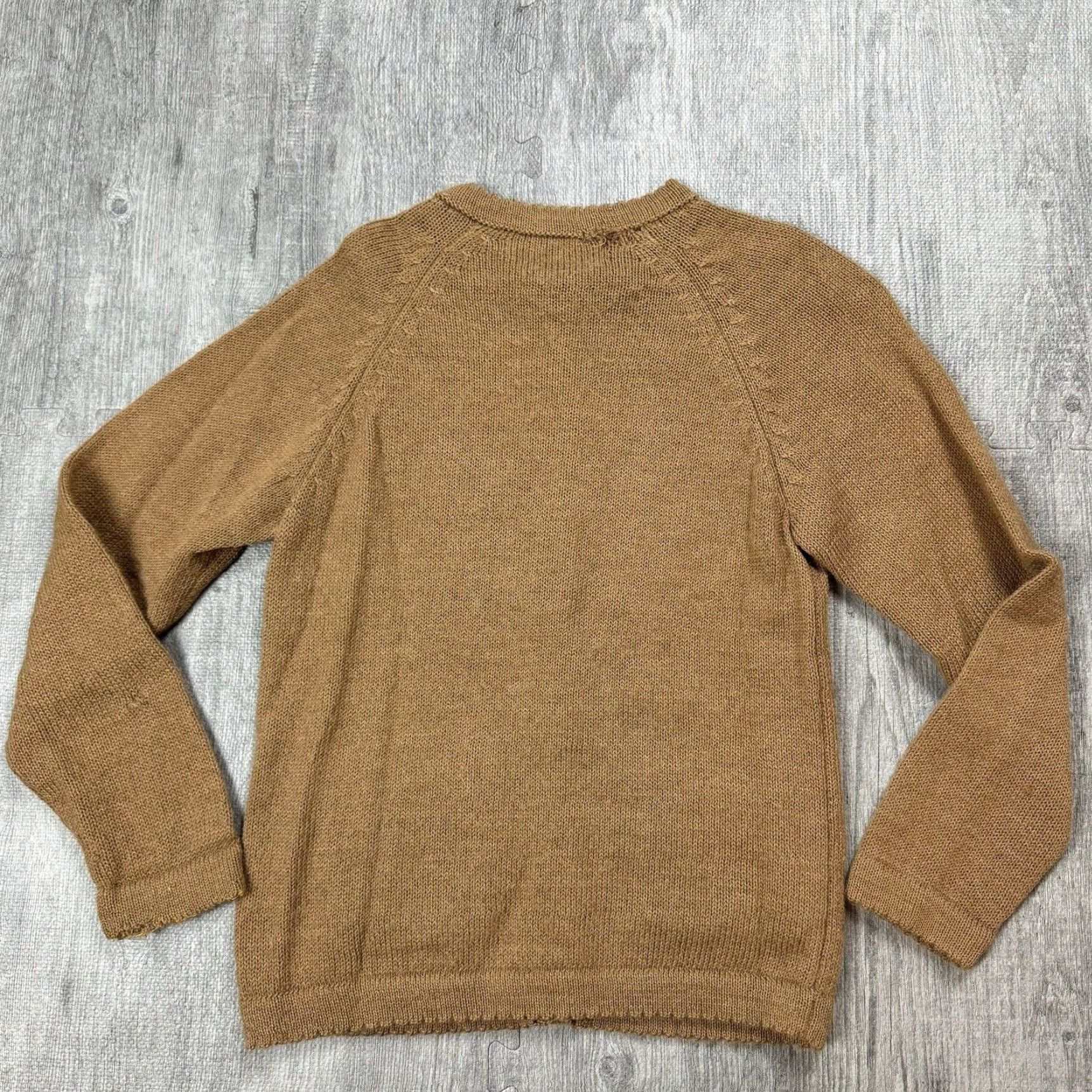 Vintage VINTAGE Peruvian Connection 100% Alpaca Wool Cardigan Sweater M Brown Pockets Long Sleeve Womens Size M / US 6-8 / IT 42-44 - 6 Thumbnail