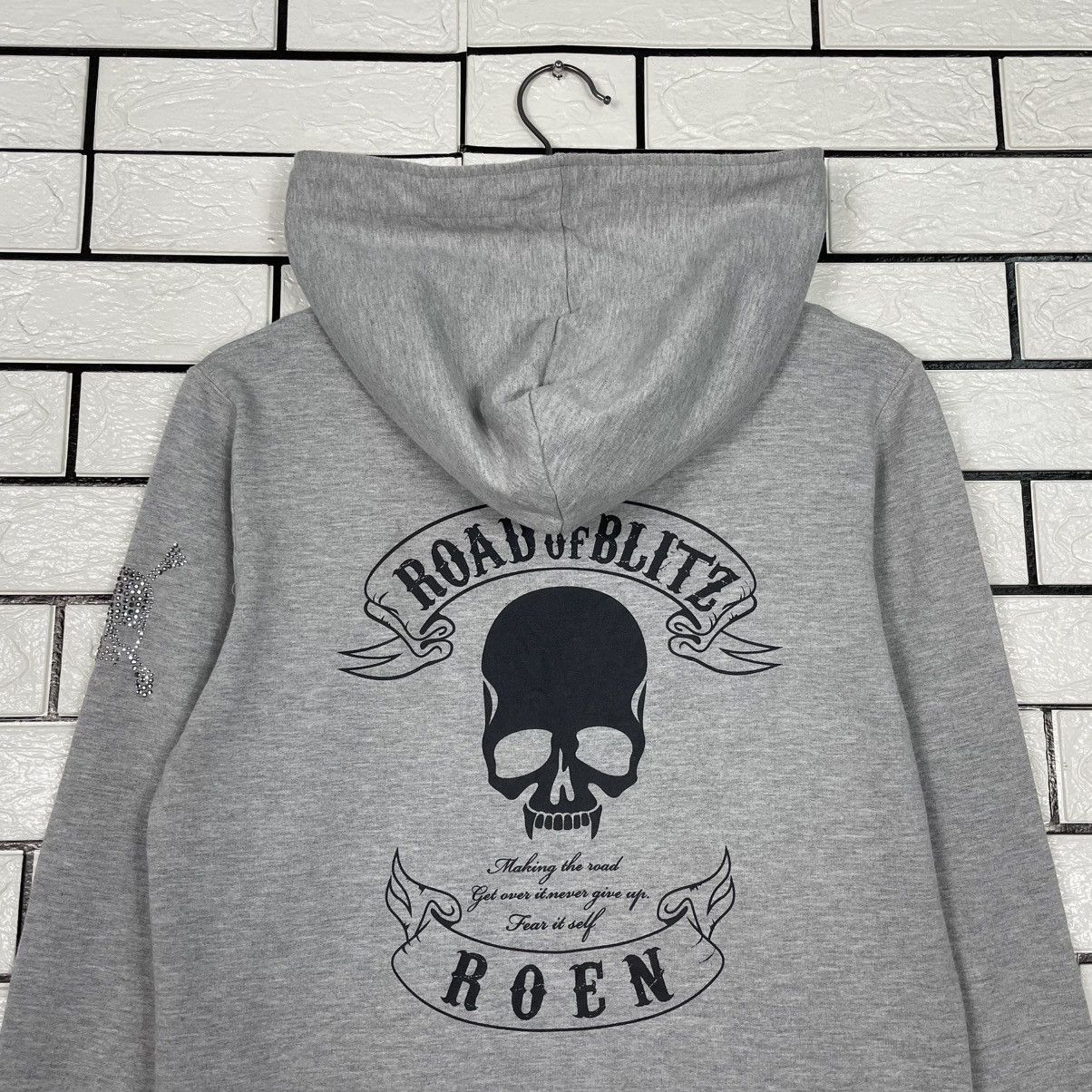 Japanese Brand Roen Road Of Blitz Skull Hoodie Size US S / EU 44-46 / 1 - 8 Thumbnail