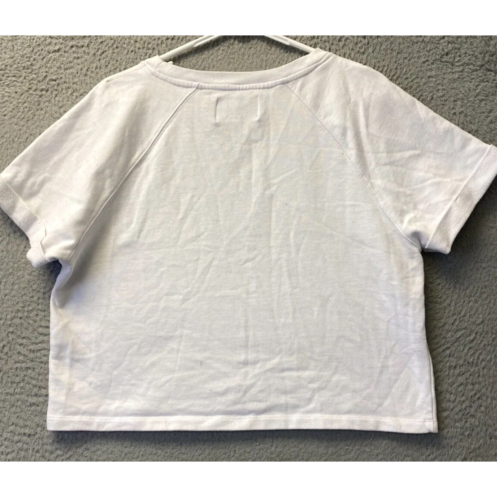 Calvin Klein Calvin Klein Jeans Cropped Sweatshirt Women L White Pullover 98-43 Size L / US 10 / IT 46 - 7 Thumbnail