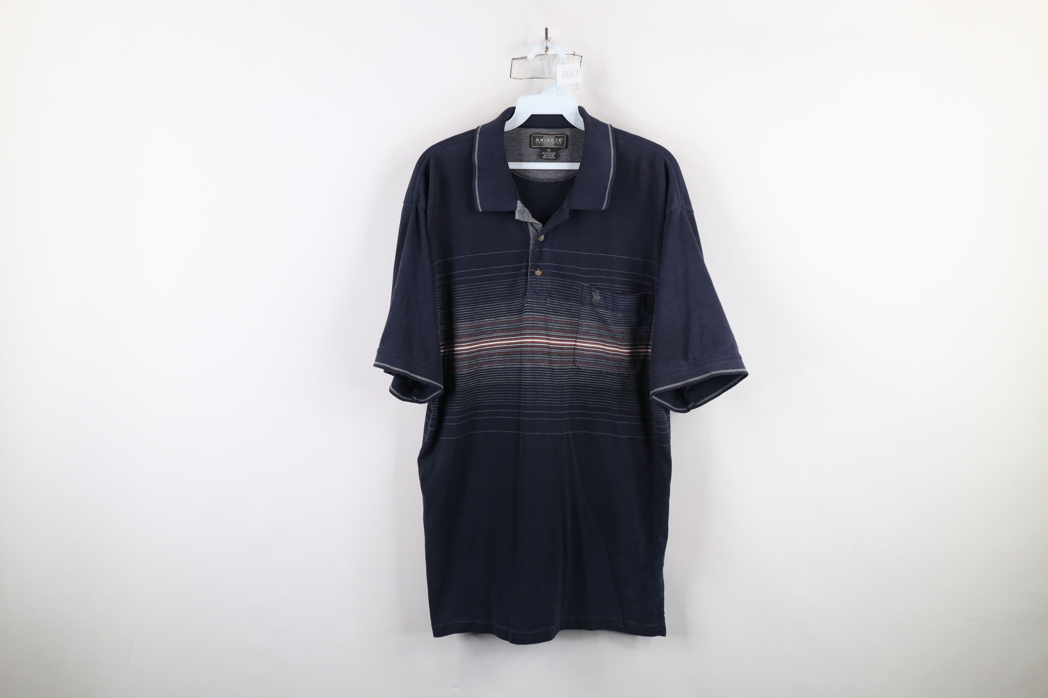 Vintage Vintage 90s Streetwear Short Sleeve Collared Polo Shirt Size US XL / EU 56 / 4 - 1 Thumbnail