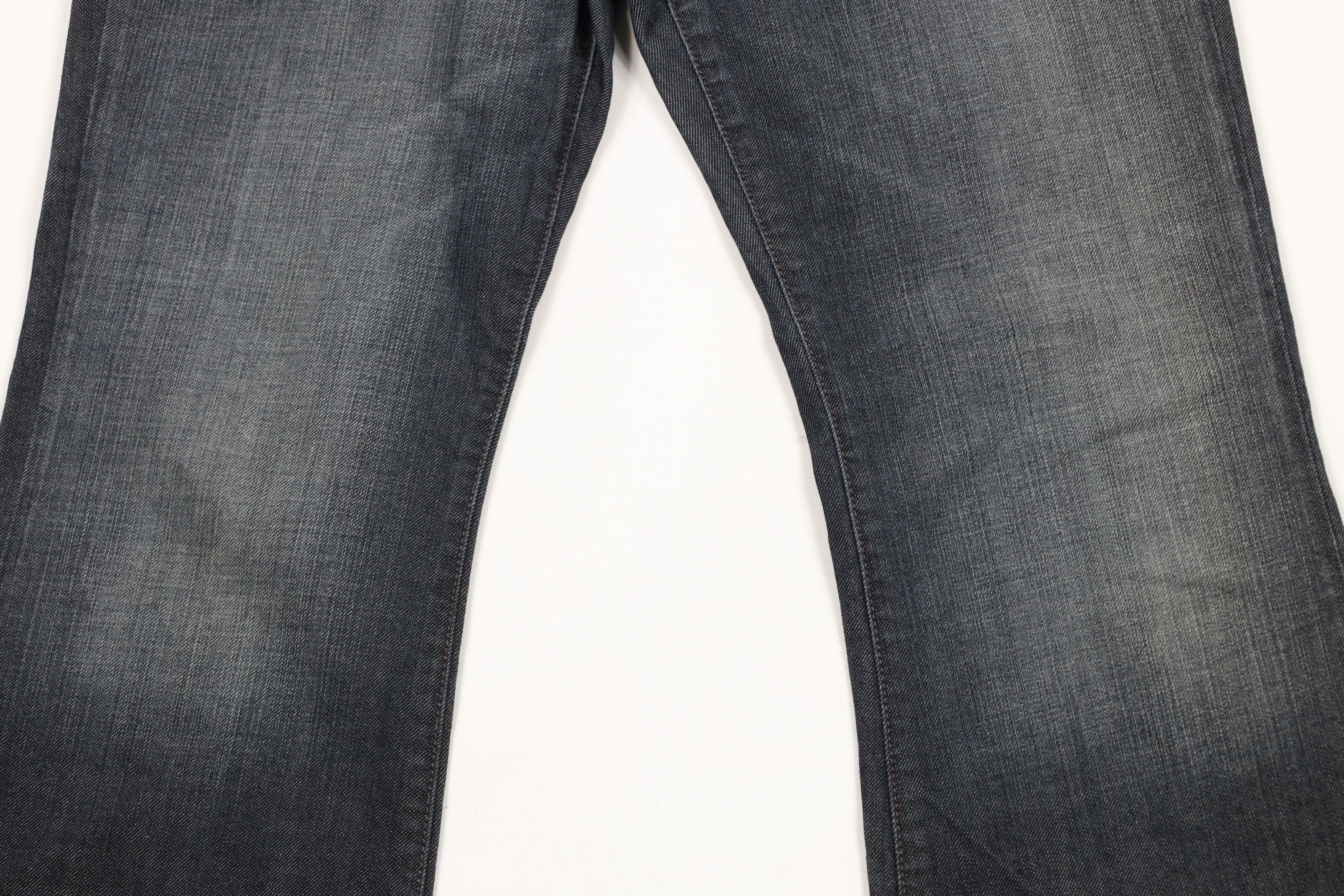 Express × Vintage Vintage Y2K Express X2 Full Leg Flared Stretch Denim Jeans Size 30" / US 8 / IT 44 - 3 Thumbnail
