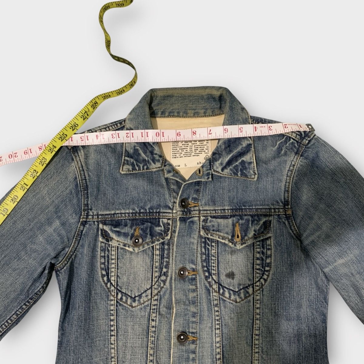 Global Work VINTAGE SHUCA JAPAN DENIM JACKET Size S / US 4 / IT 40 - 11 Thumbnail