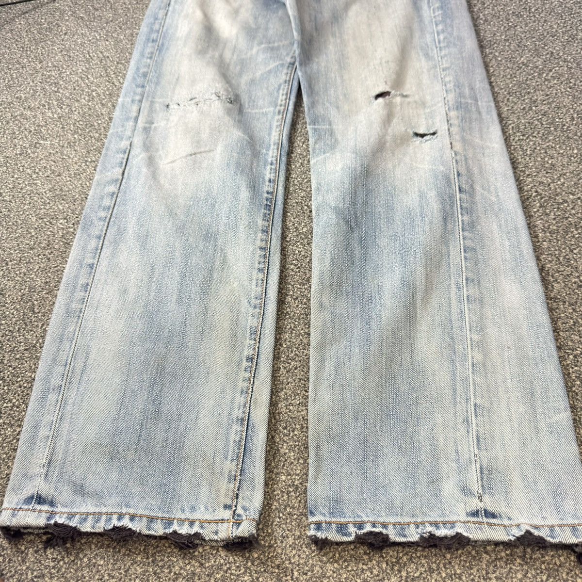 Edwin Vintage 90s Japanese Baggy Flared Edwin 503 Destroyed Size US 30 / EU 46 - 7 Thumbnail